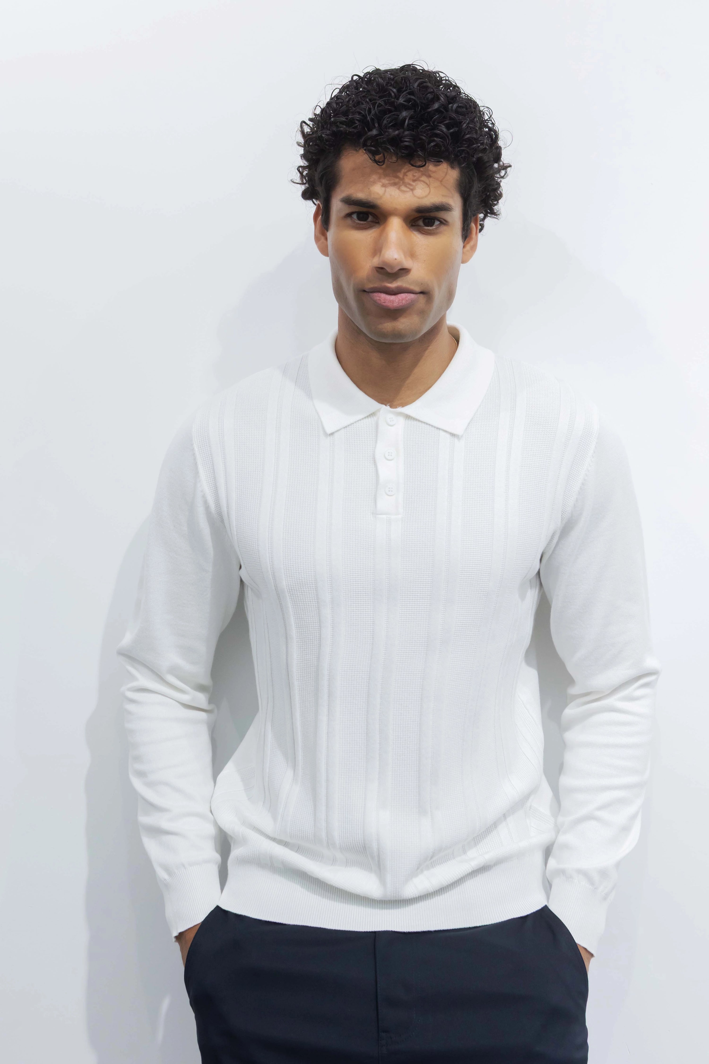 Polo à manches longues