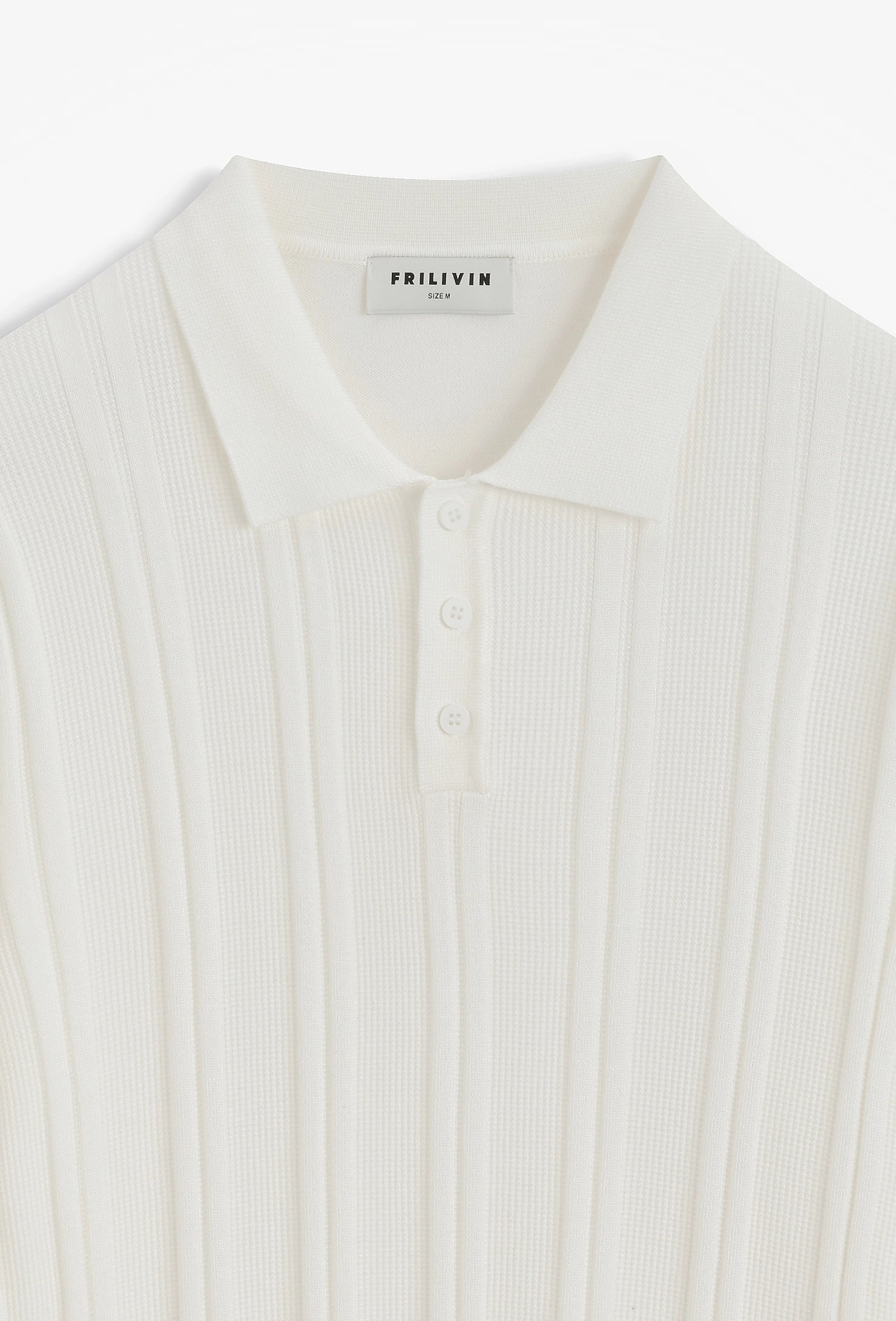 Polo à rayures texturées