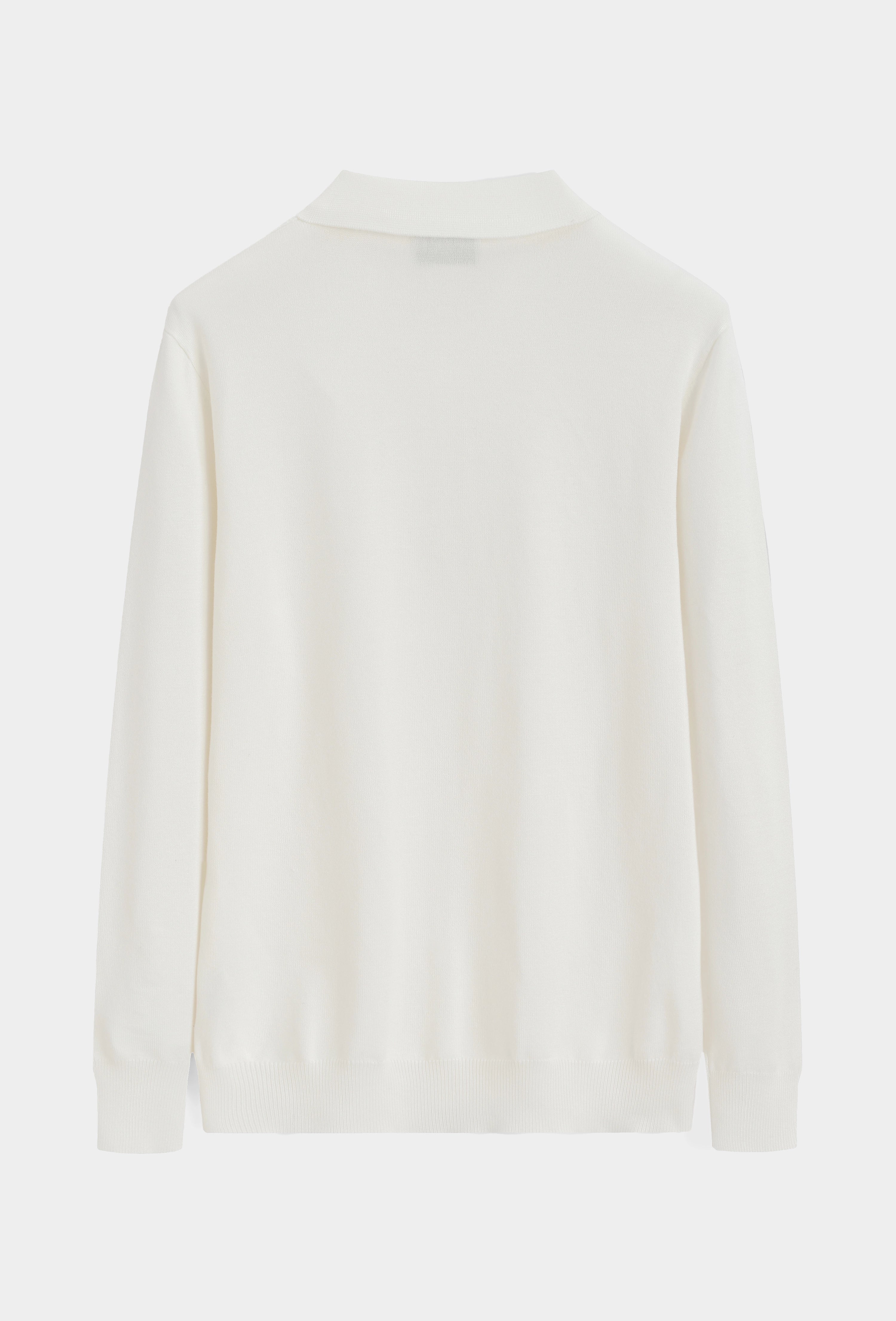 Polo à rayures texturées