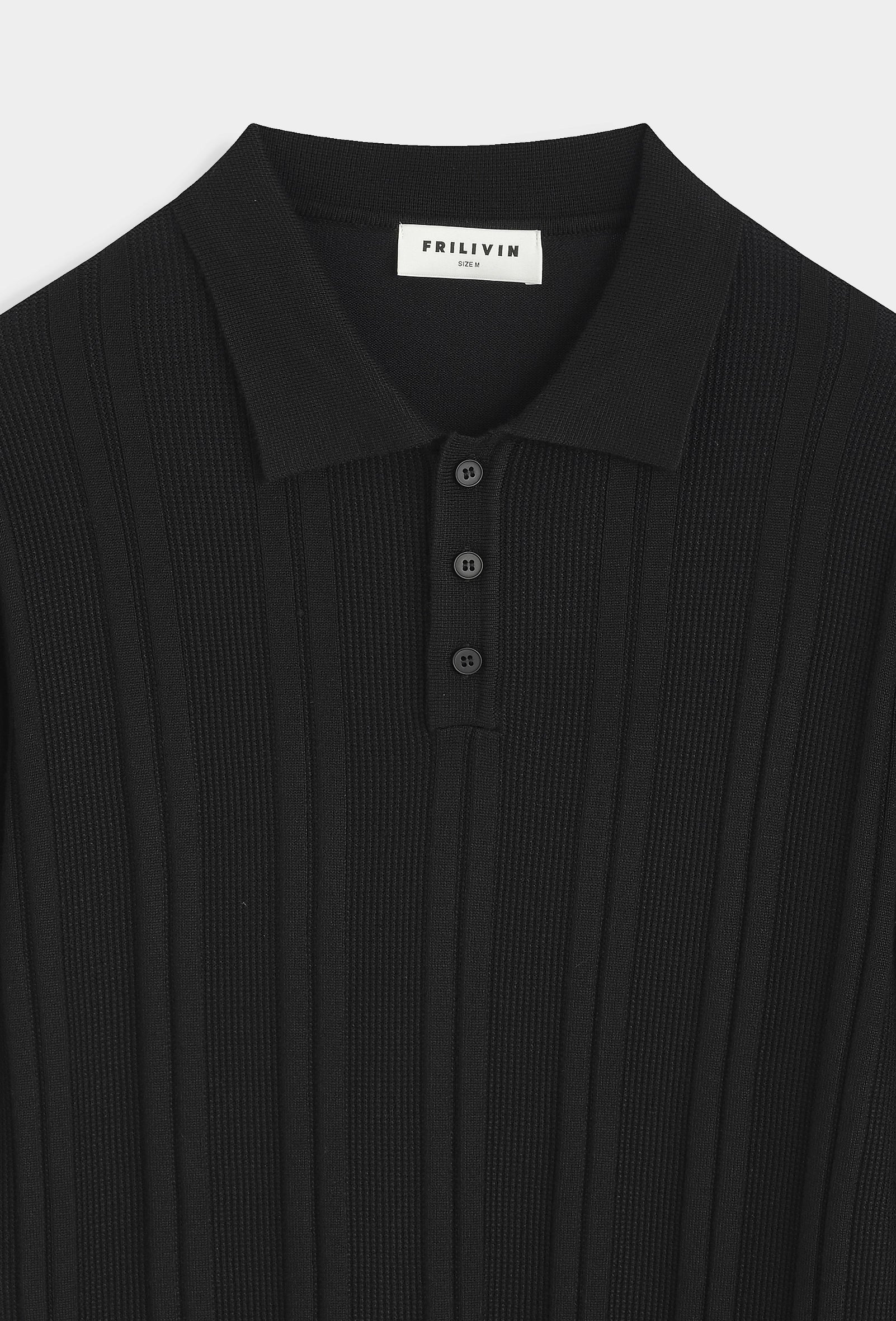 Polo à rayures texturées