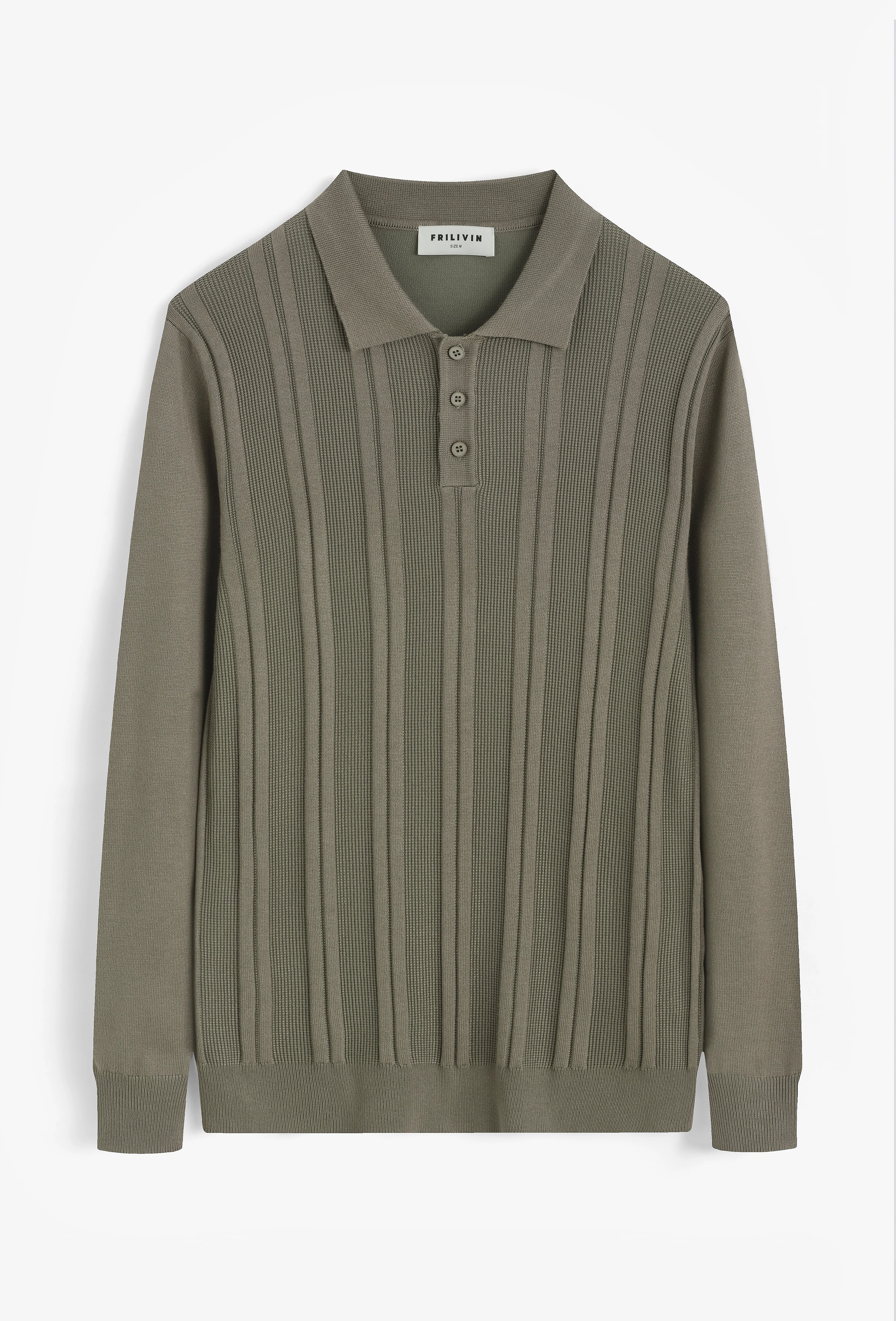 Polo à rayures texturées