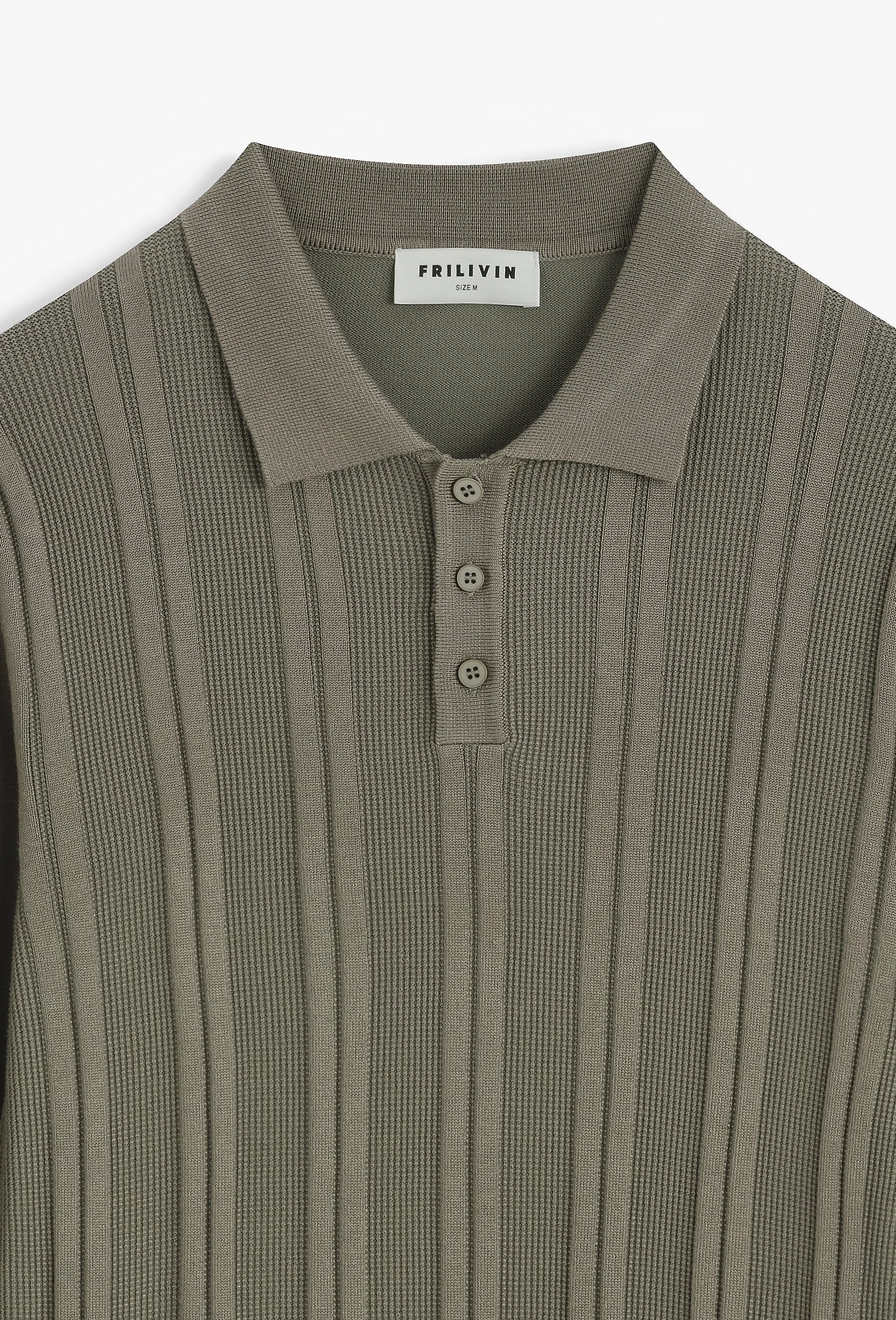 Polo à rayures texturées