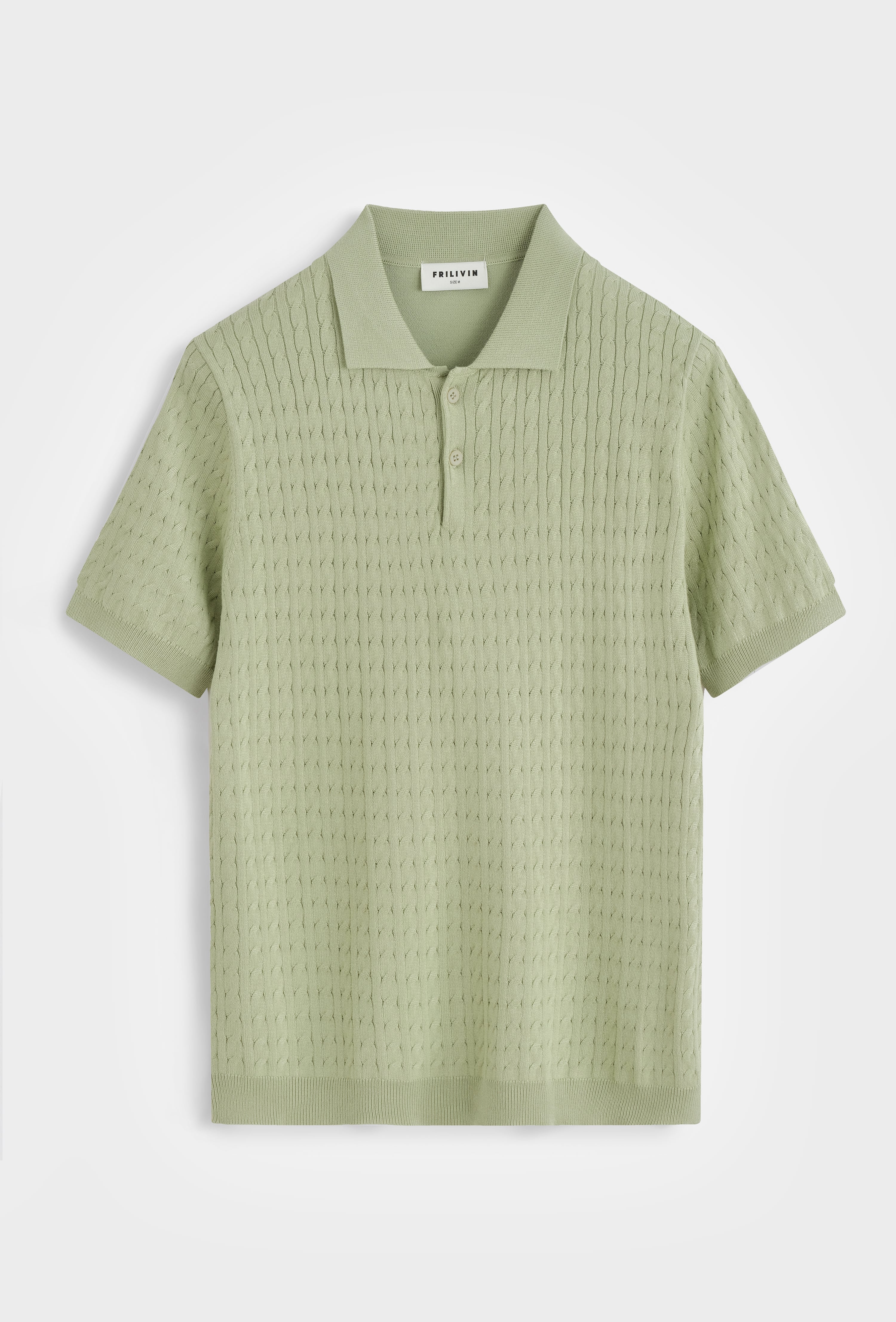 Polo tricot texturé