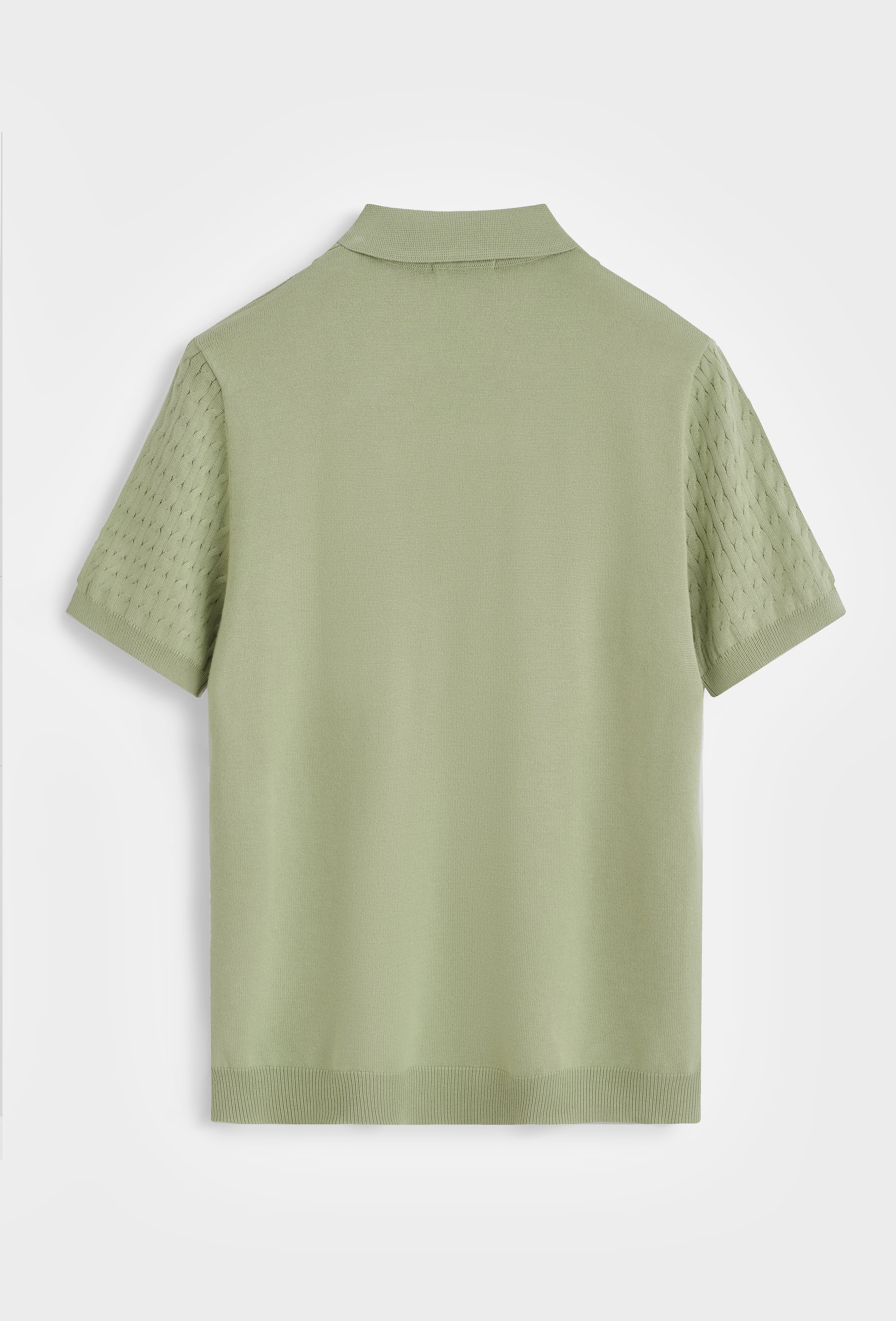 Polo tricot texturé