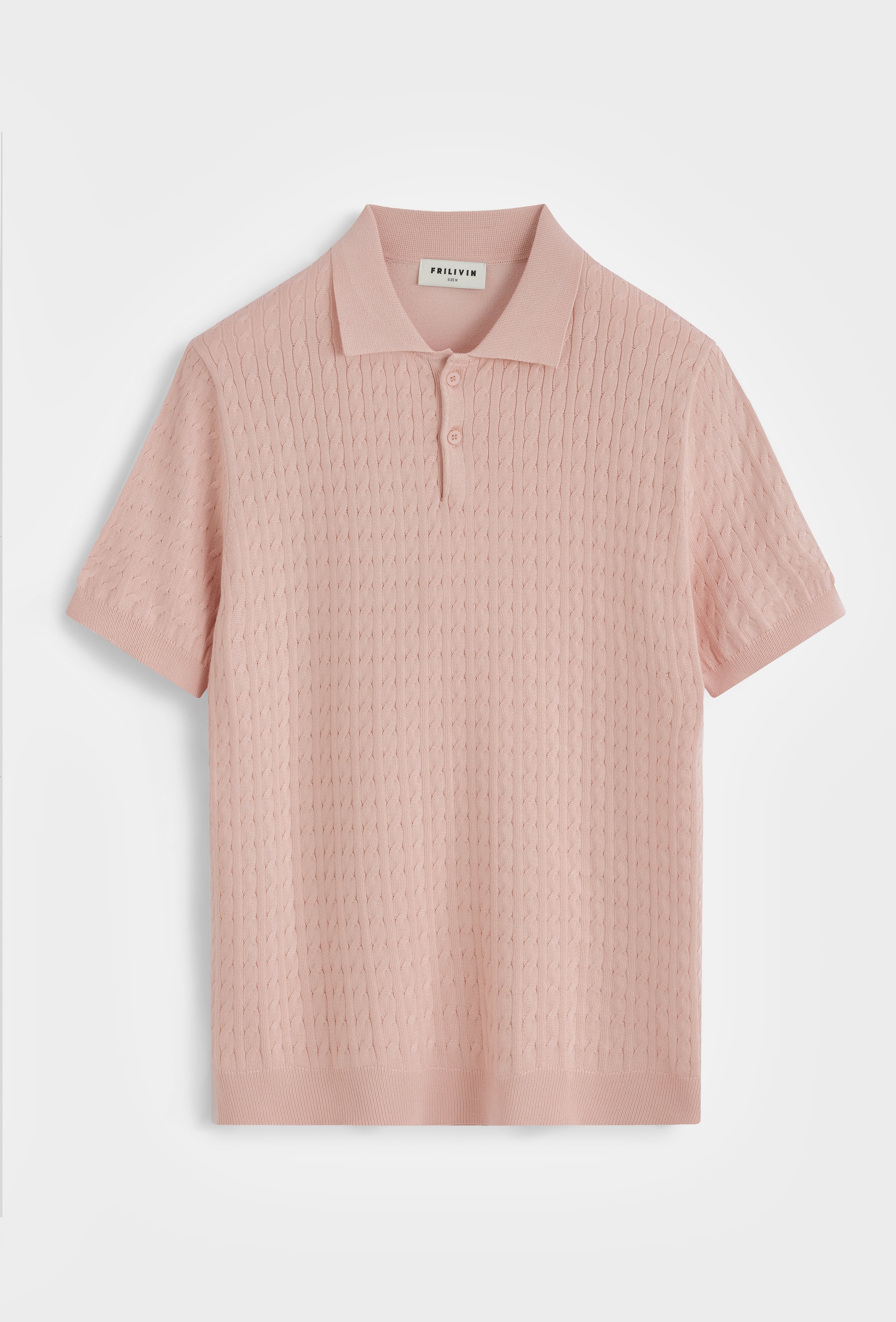 Polo tricot texturé