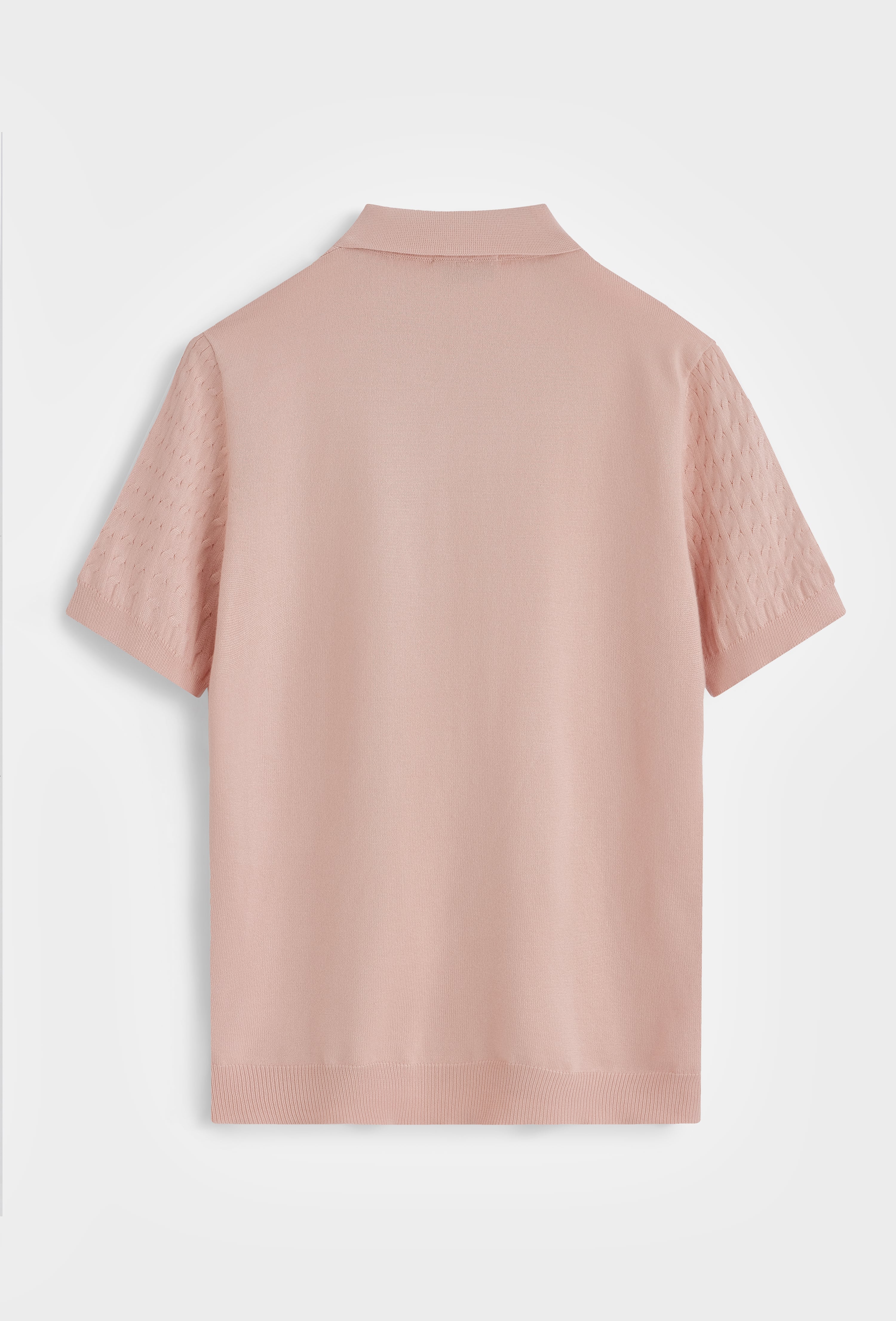 Polo tricot texturé