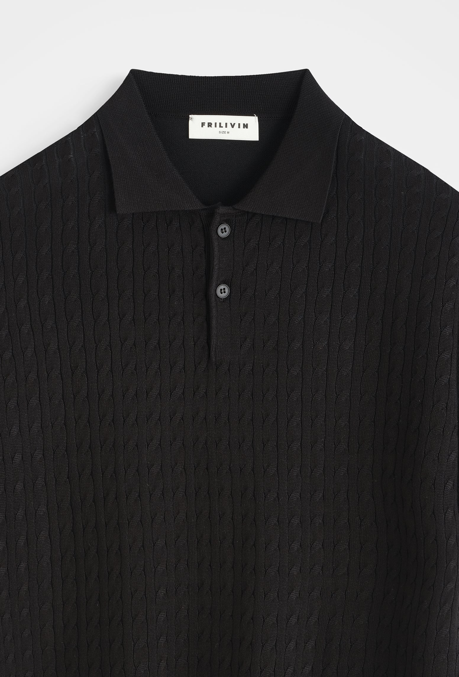 Polo tricot texturé