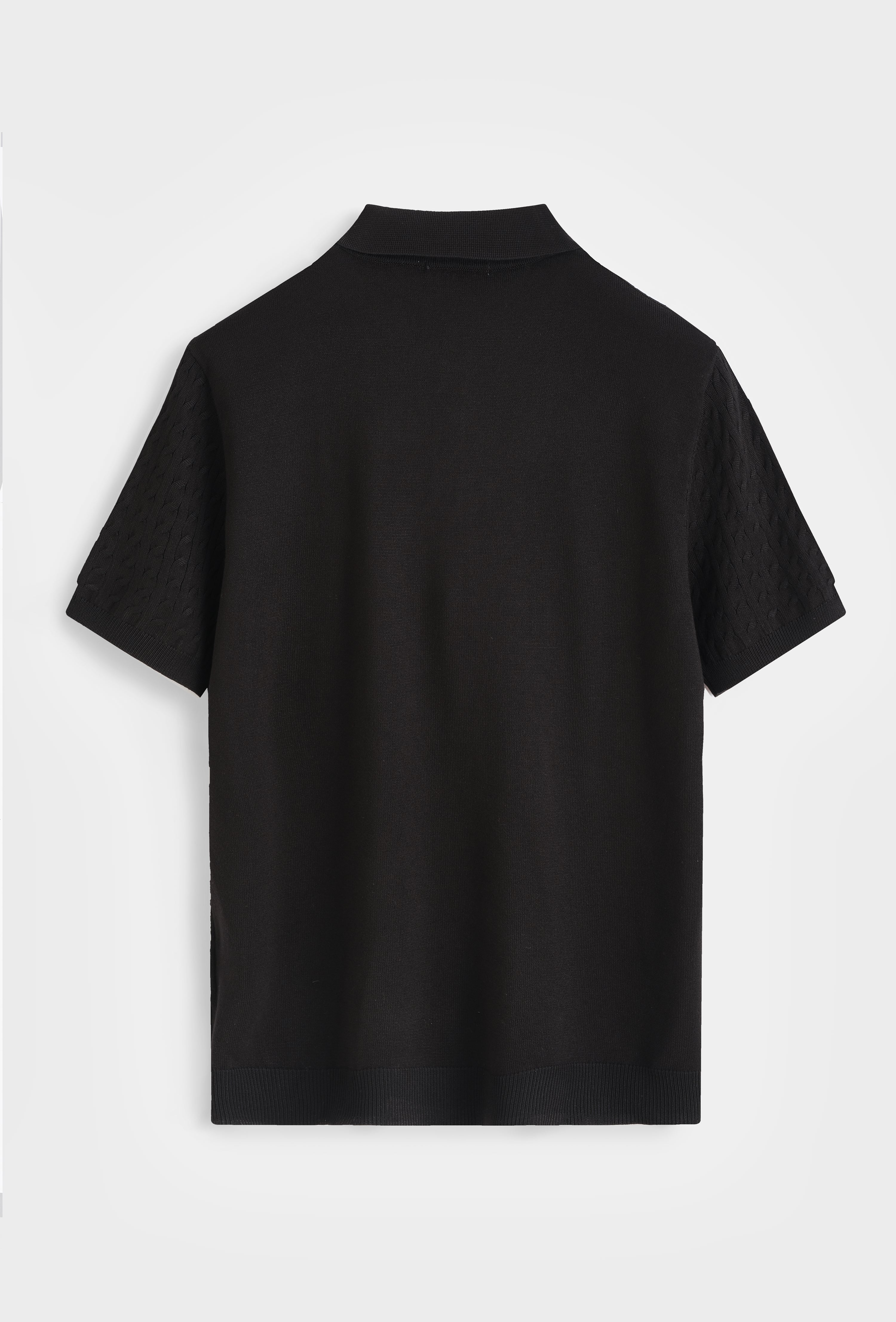 Polo tricot texturé