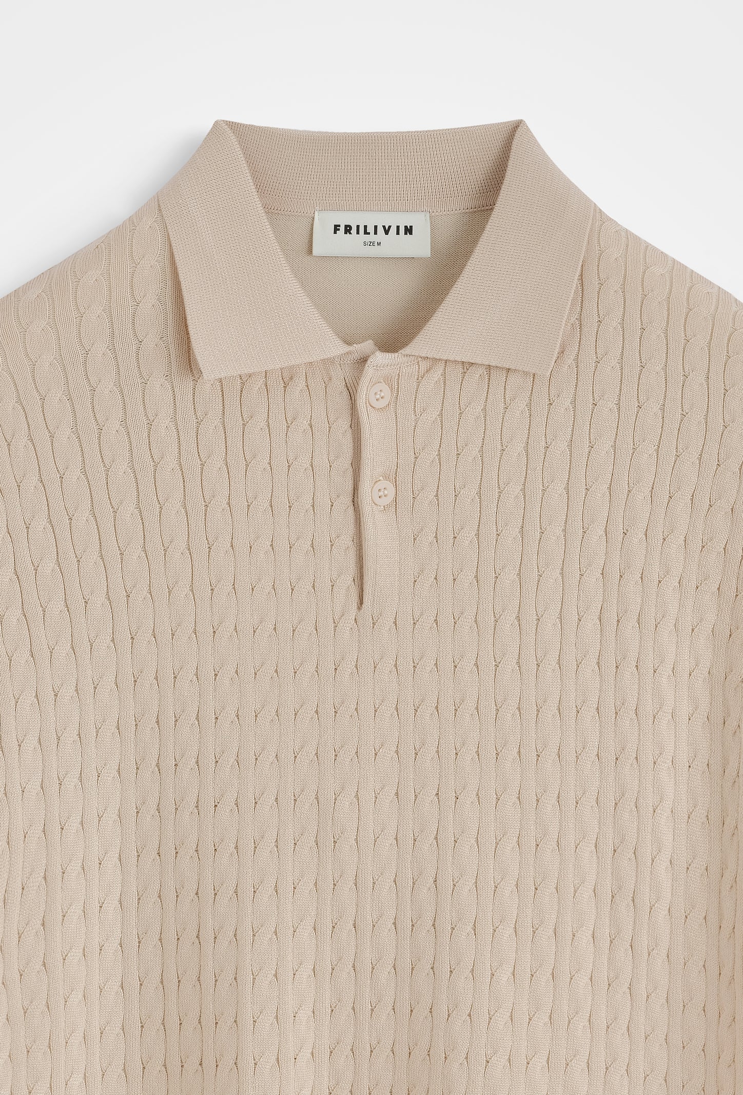 Polo tricot texturé