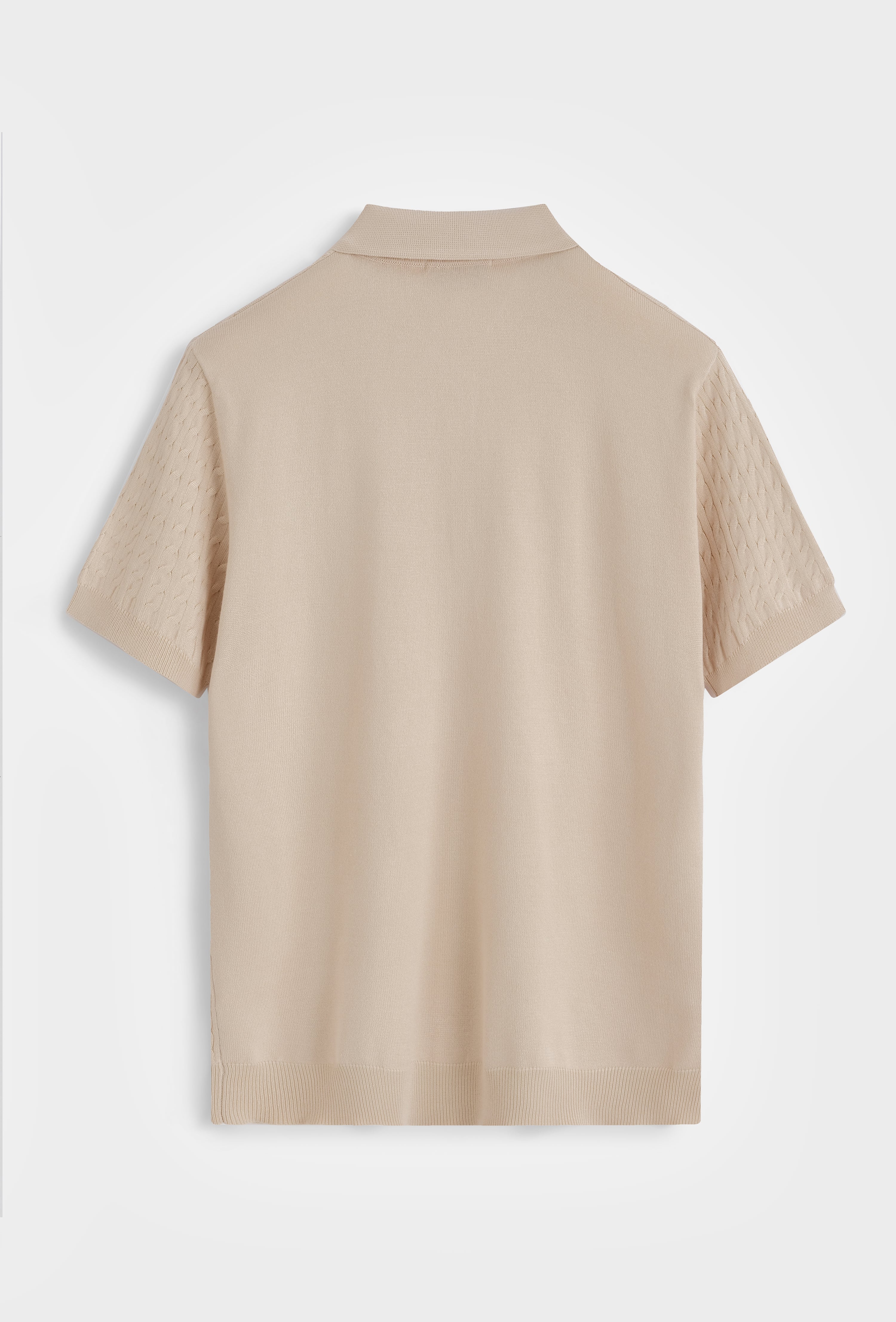 Polo tricot texturé
