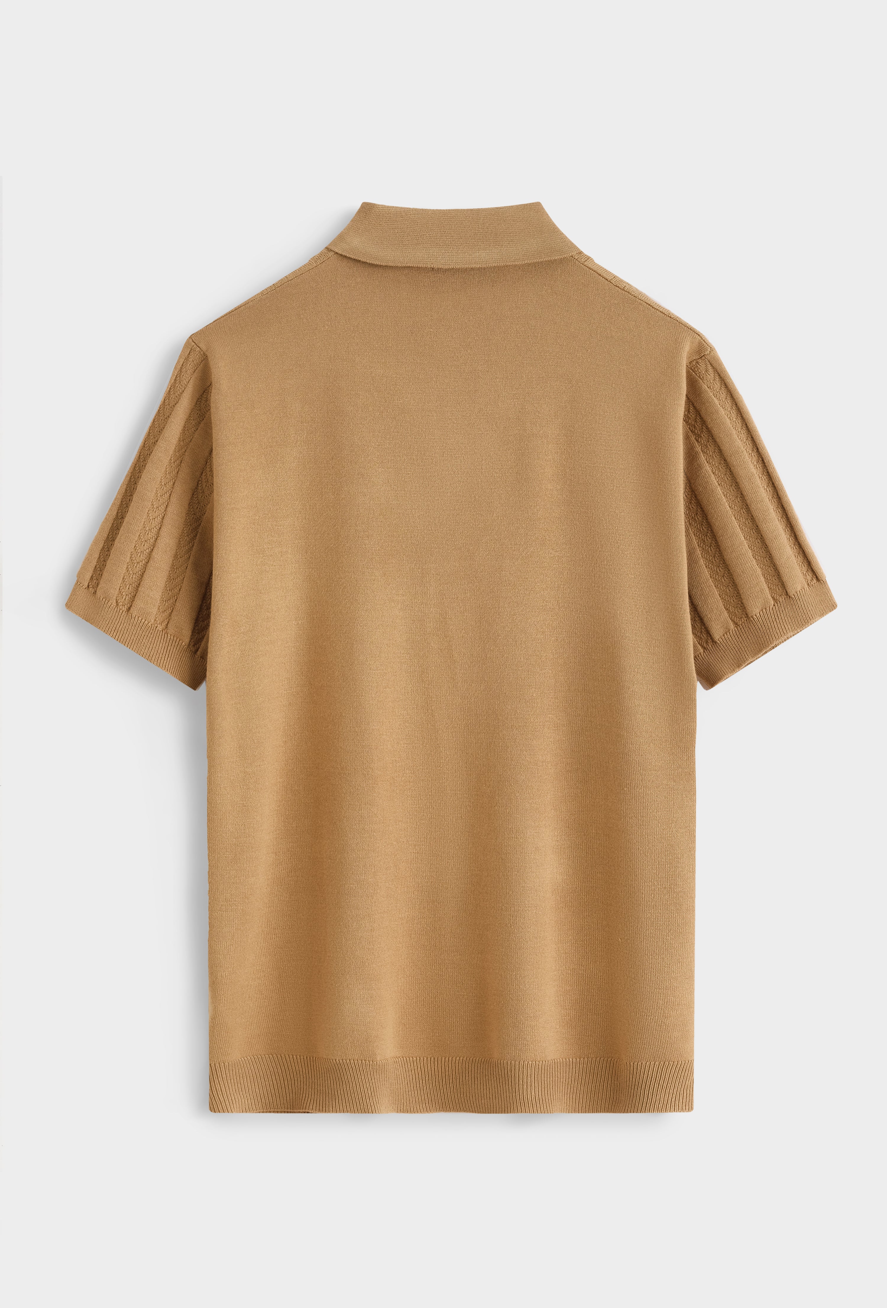Polo tricot torsadé casual