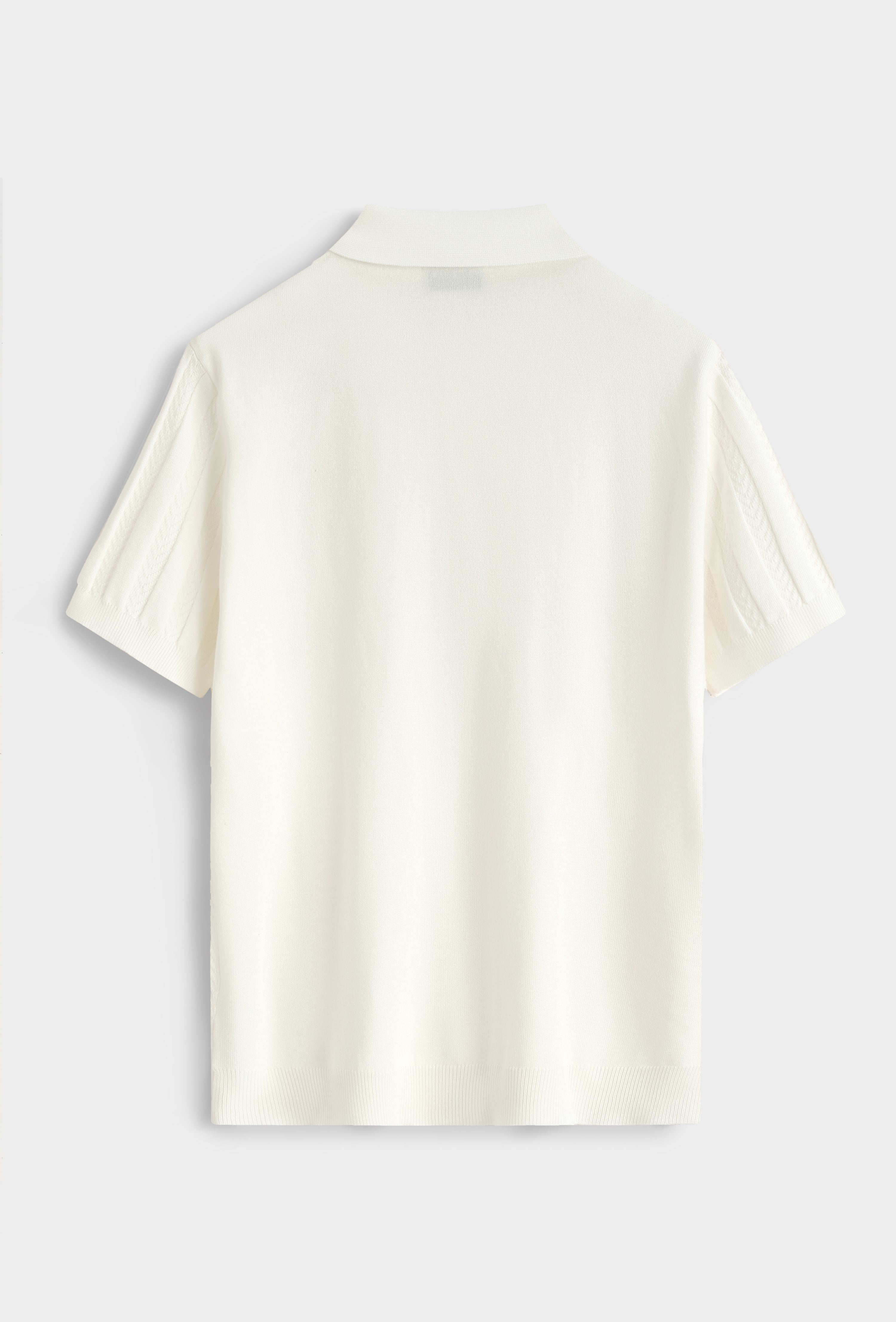 Polo tricot torsadé casual