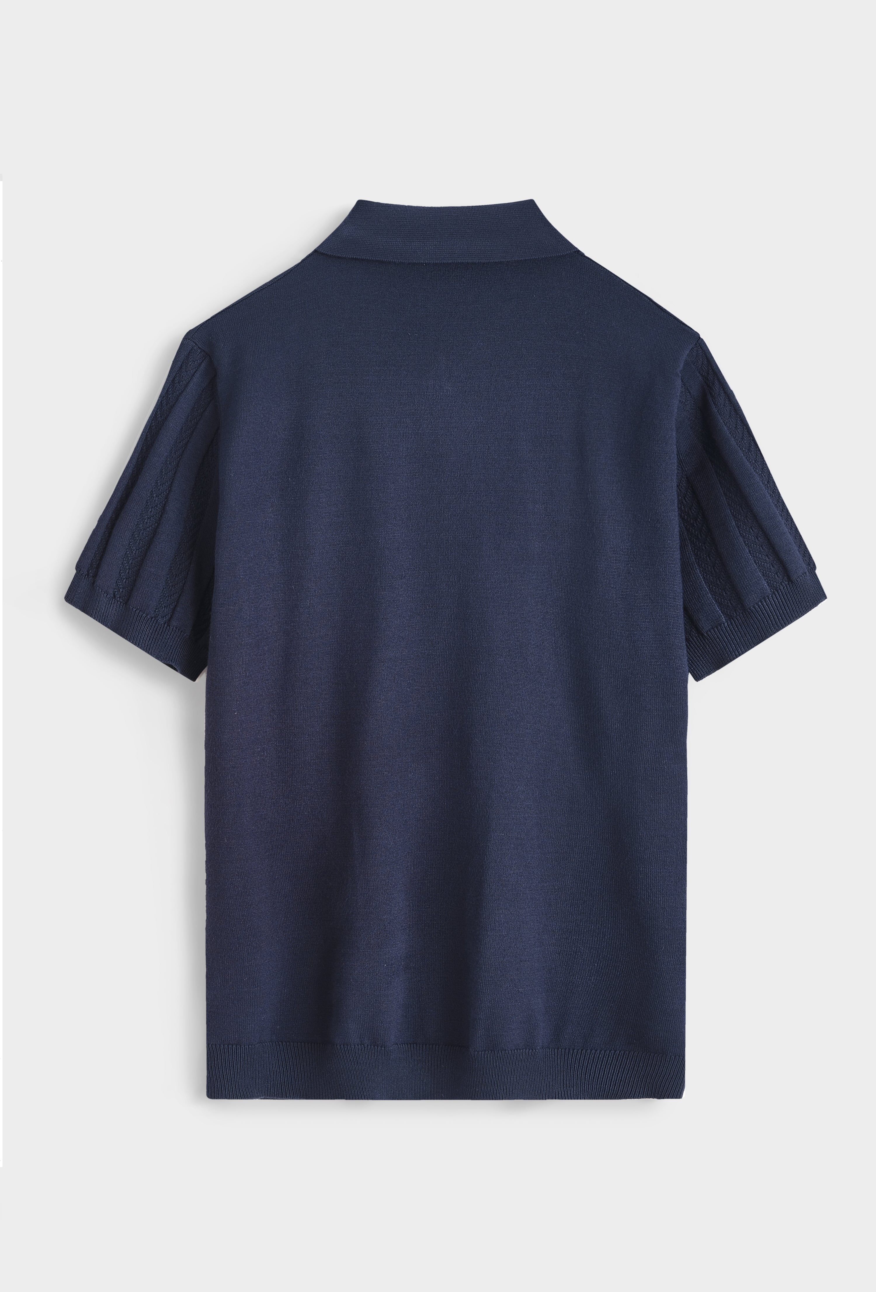 Polo tricot torsadé casual