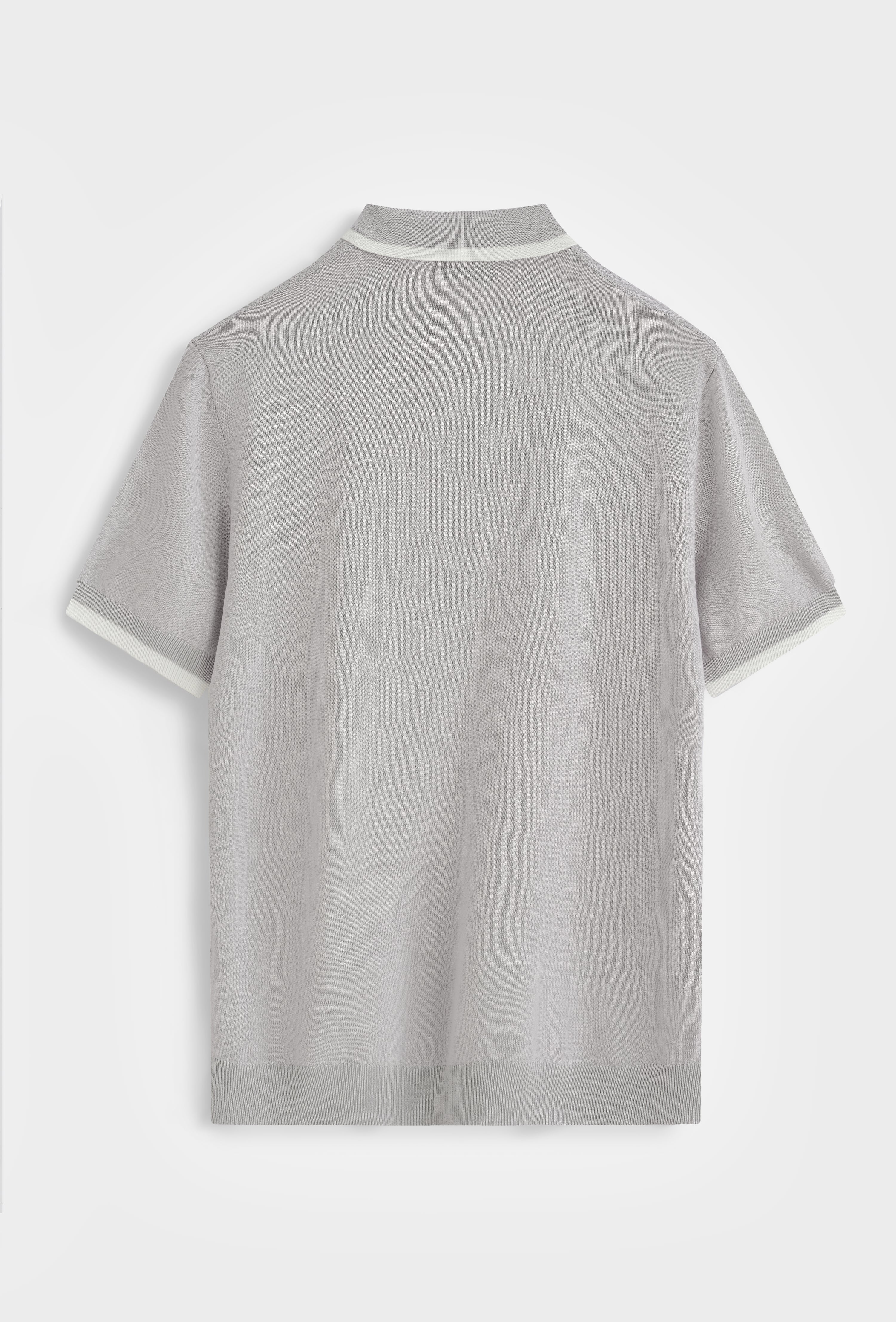 Polo maille texturée