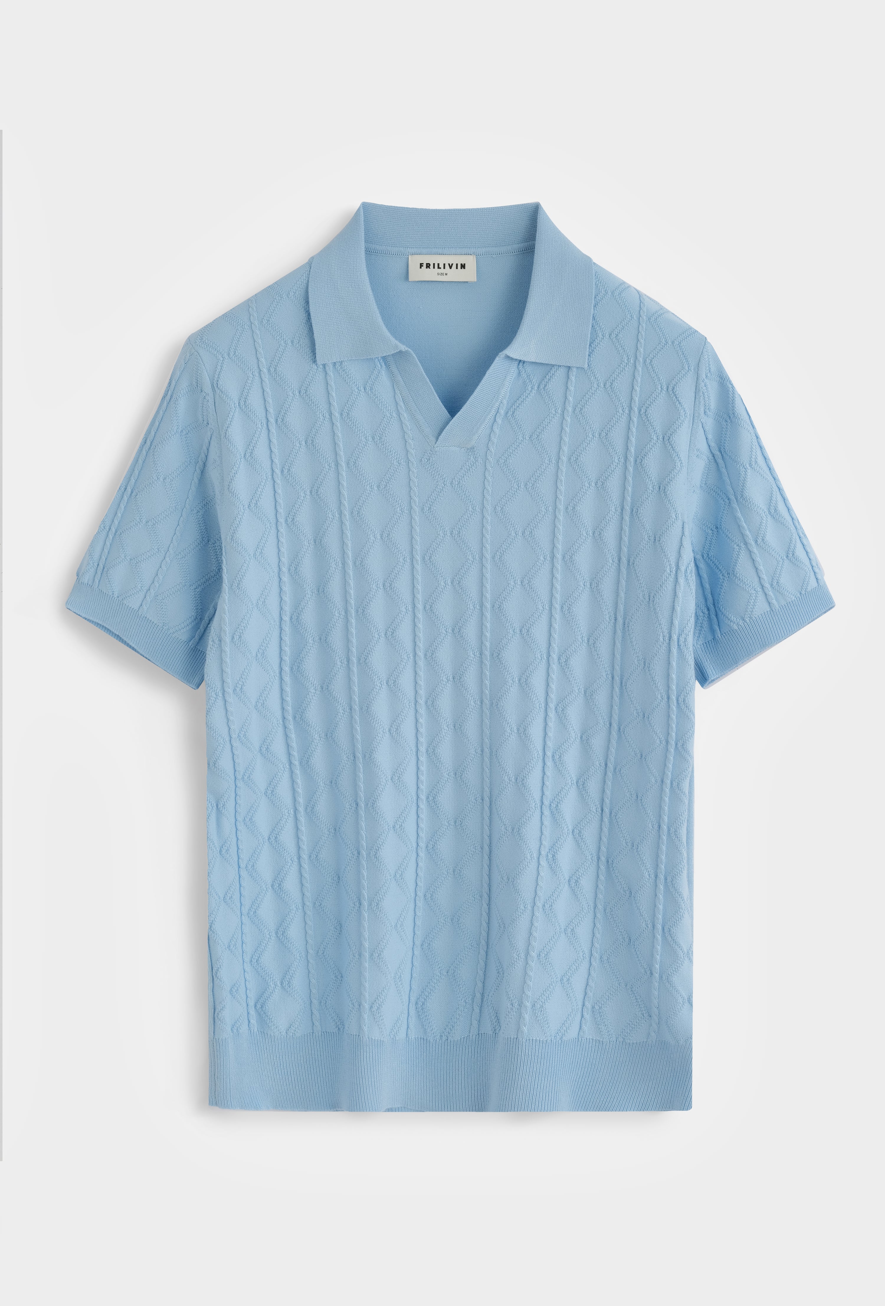 Polo tricot col ouvert