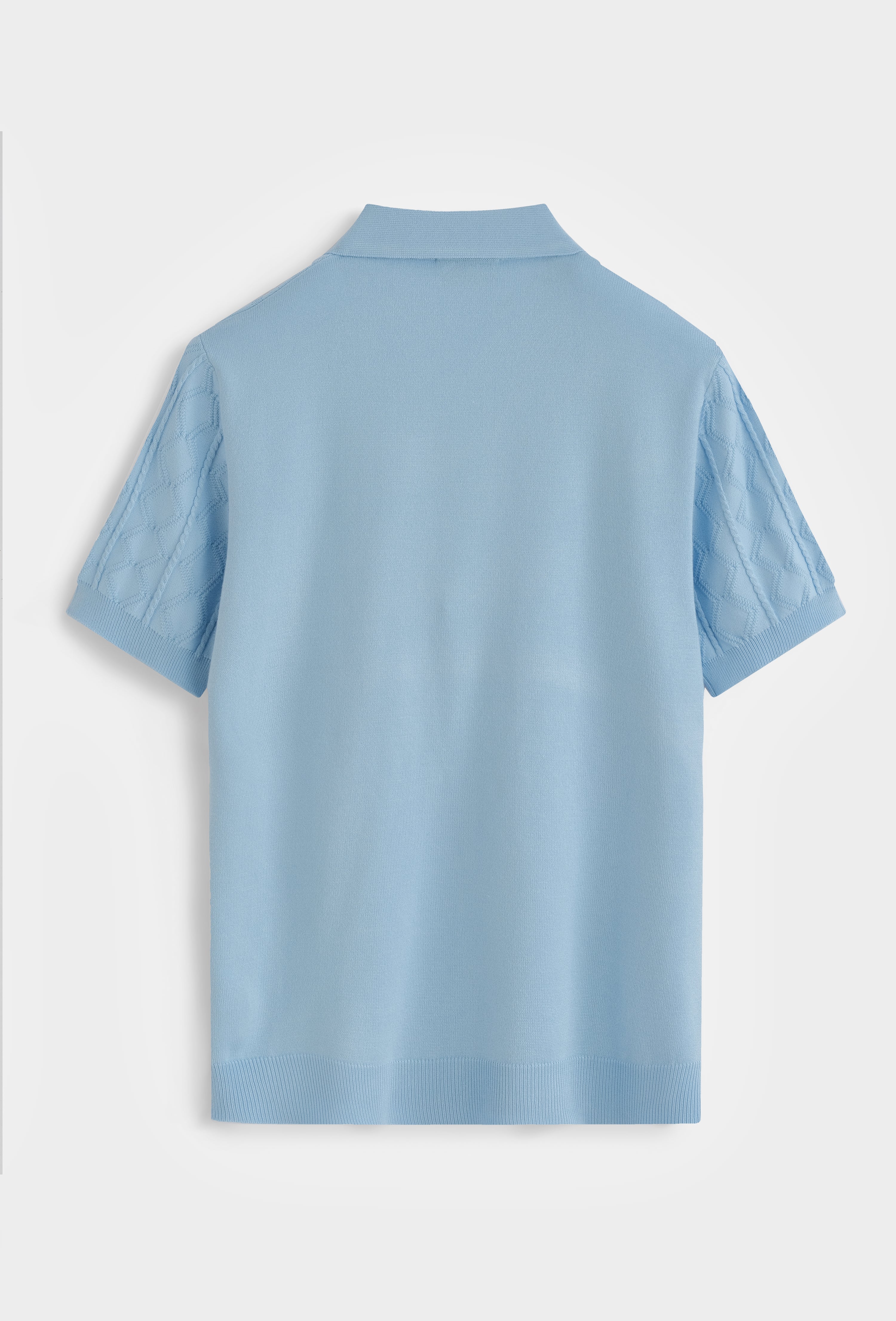 Polo tricot col ouvert