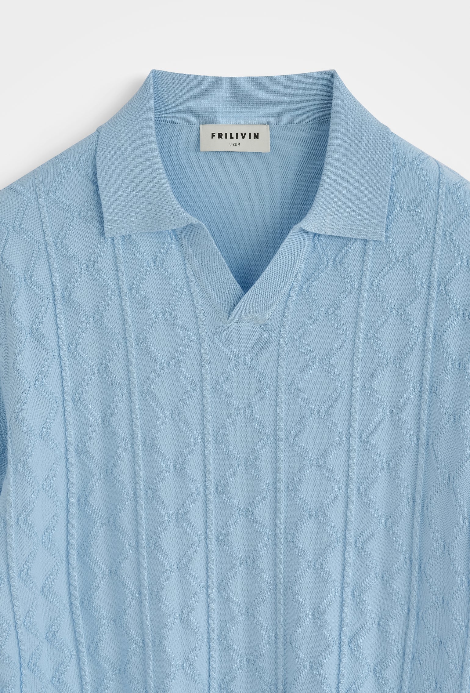 Polo tricot col ouvert