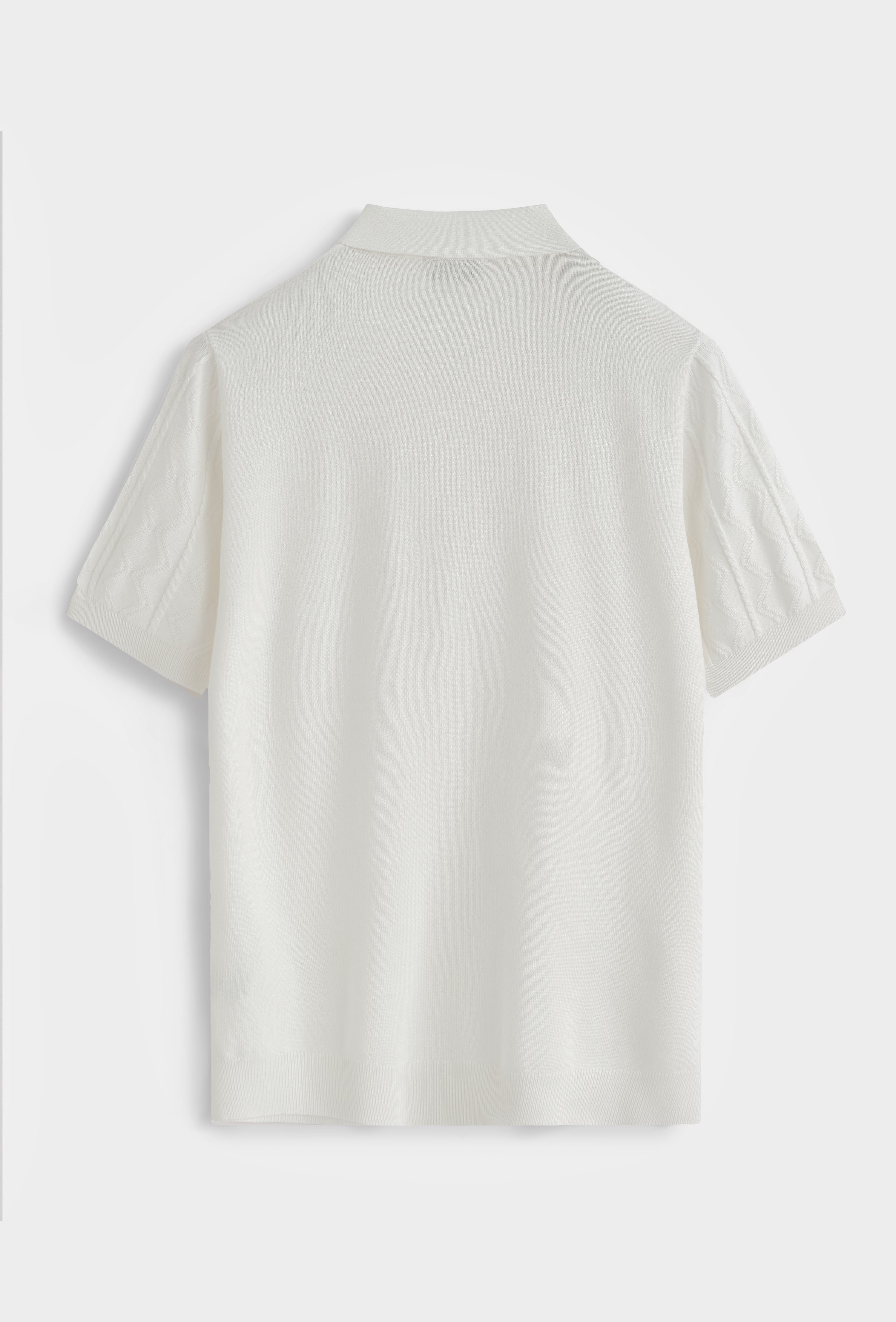 Polo tricot col ouvert