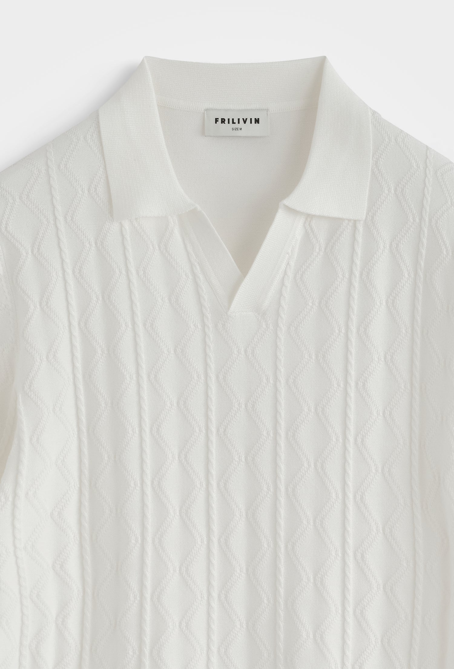 Polo tricot col ouvert