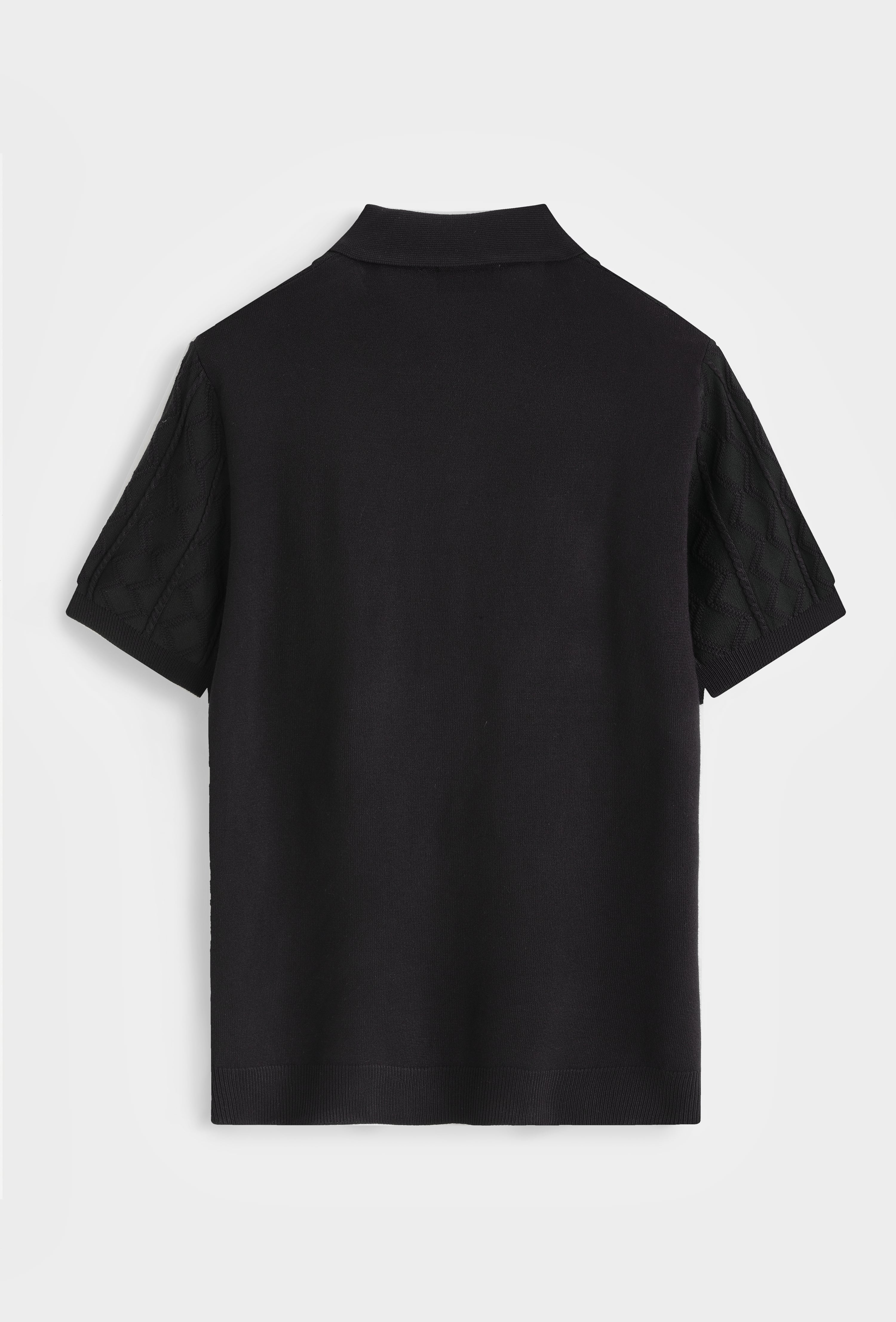 Polo tricot col ouvert