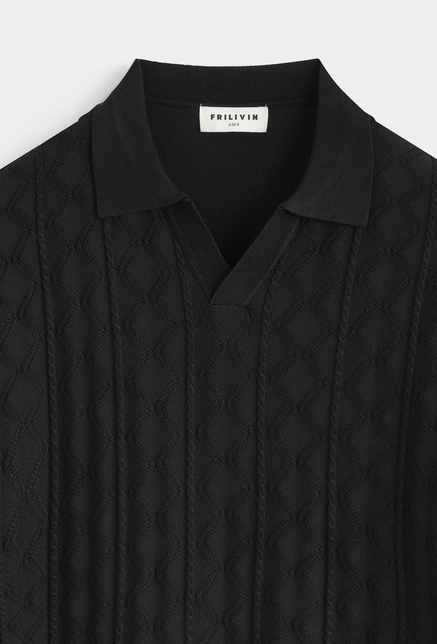 Polo tricot col ouvert