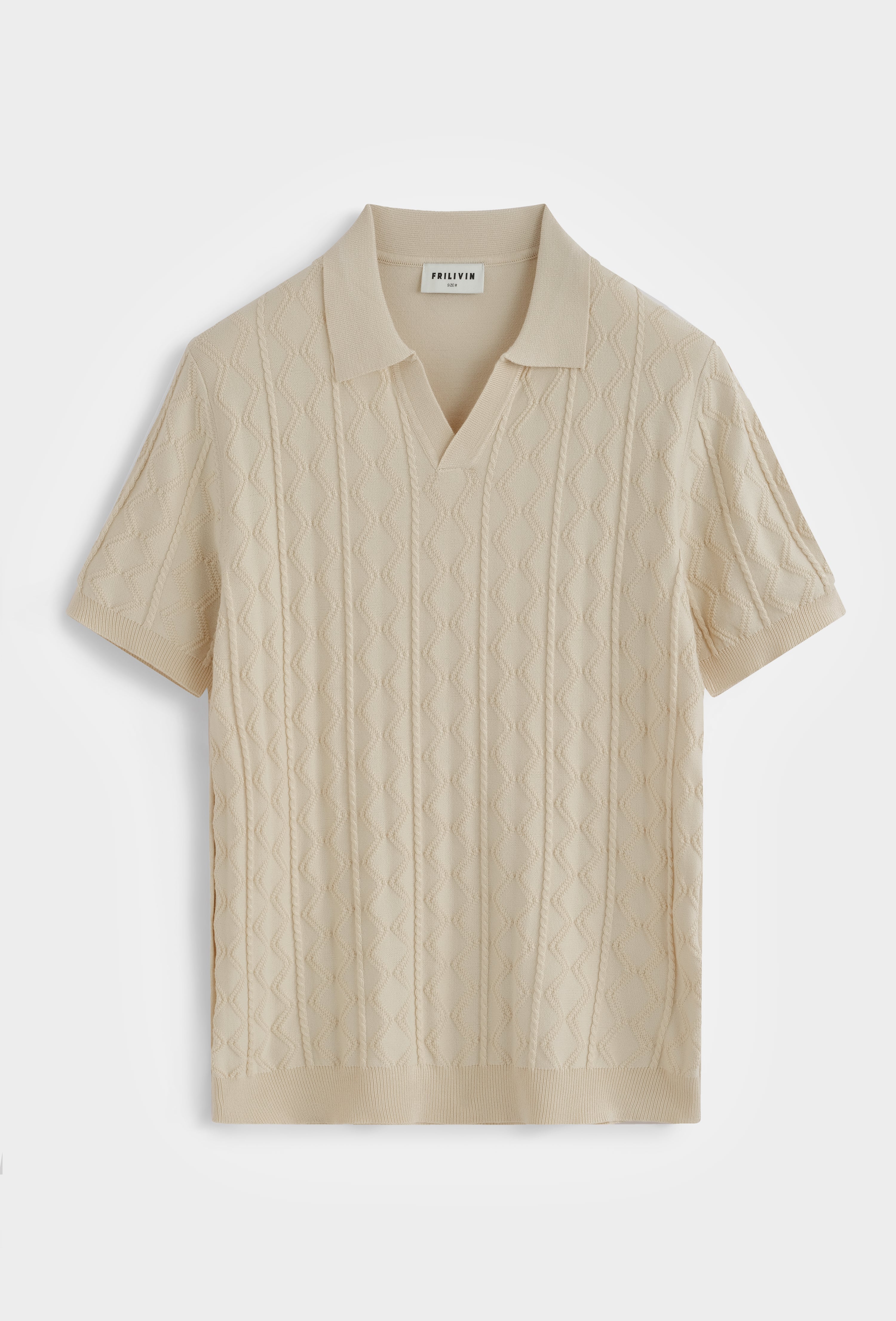 Polo tricot col ouvert