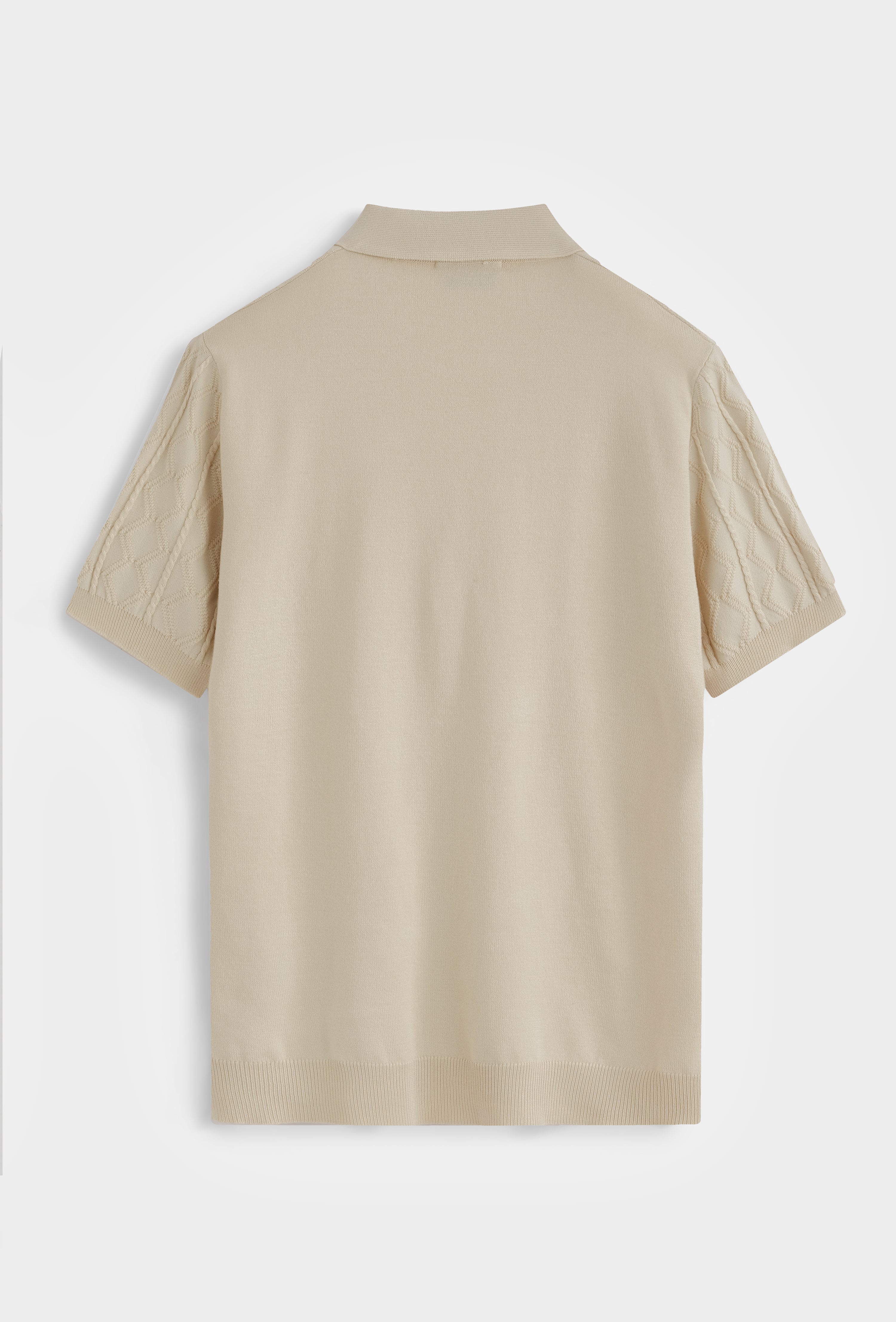 Polo tricot col ouvert