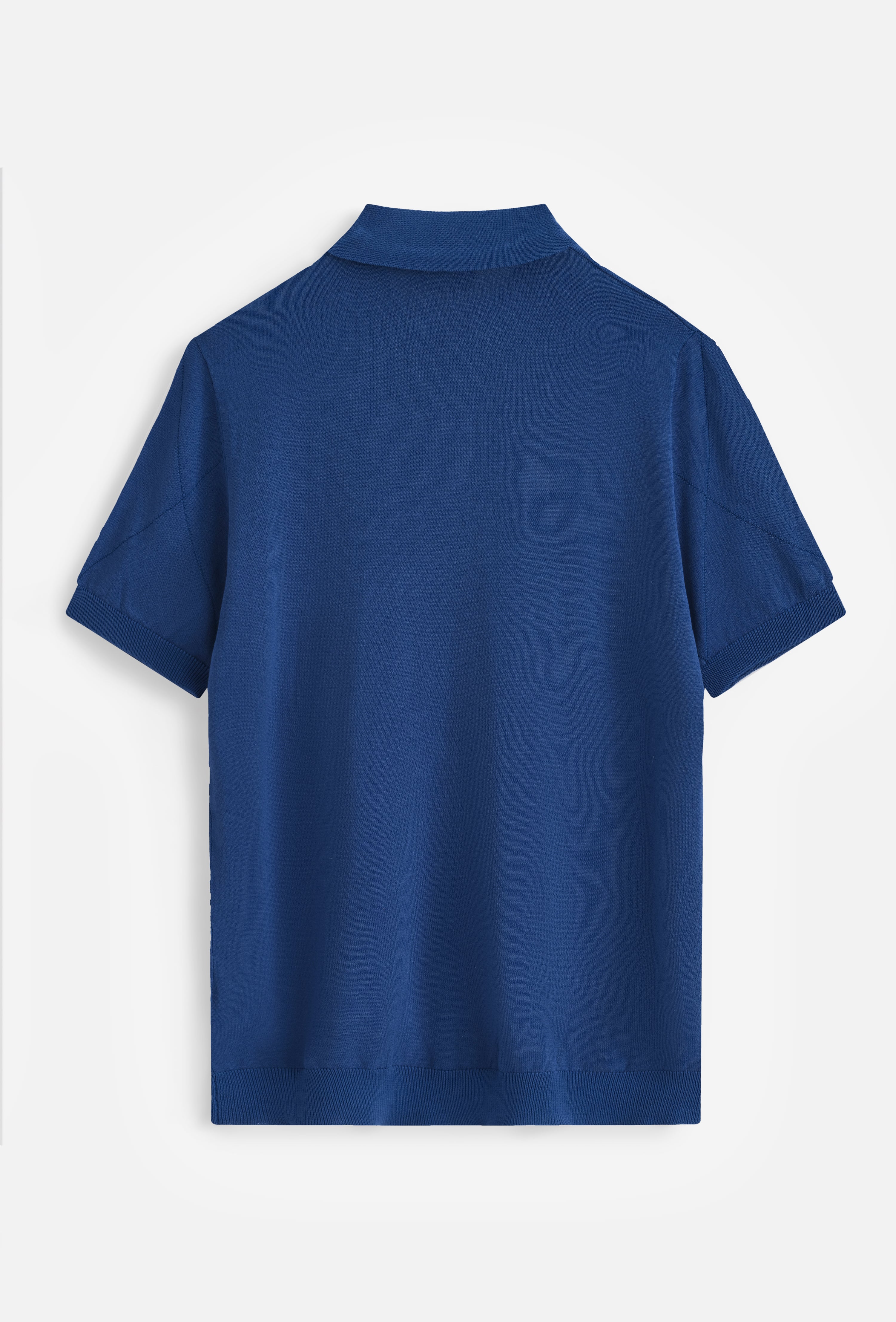 Polo tricoté motif losange