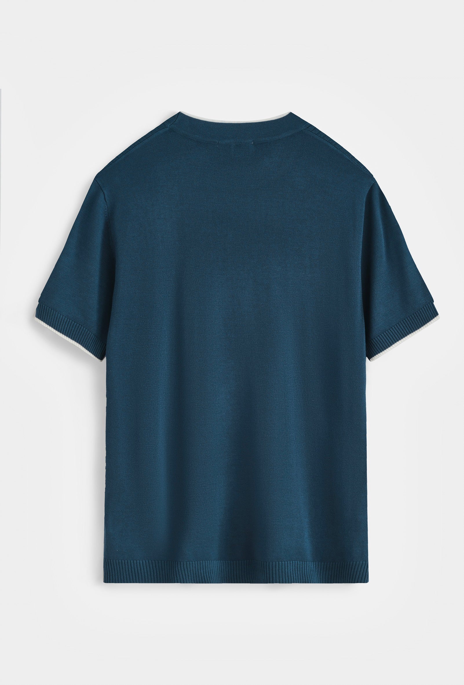 T-shirt côtelé col rond