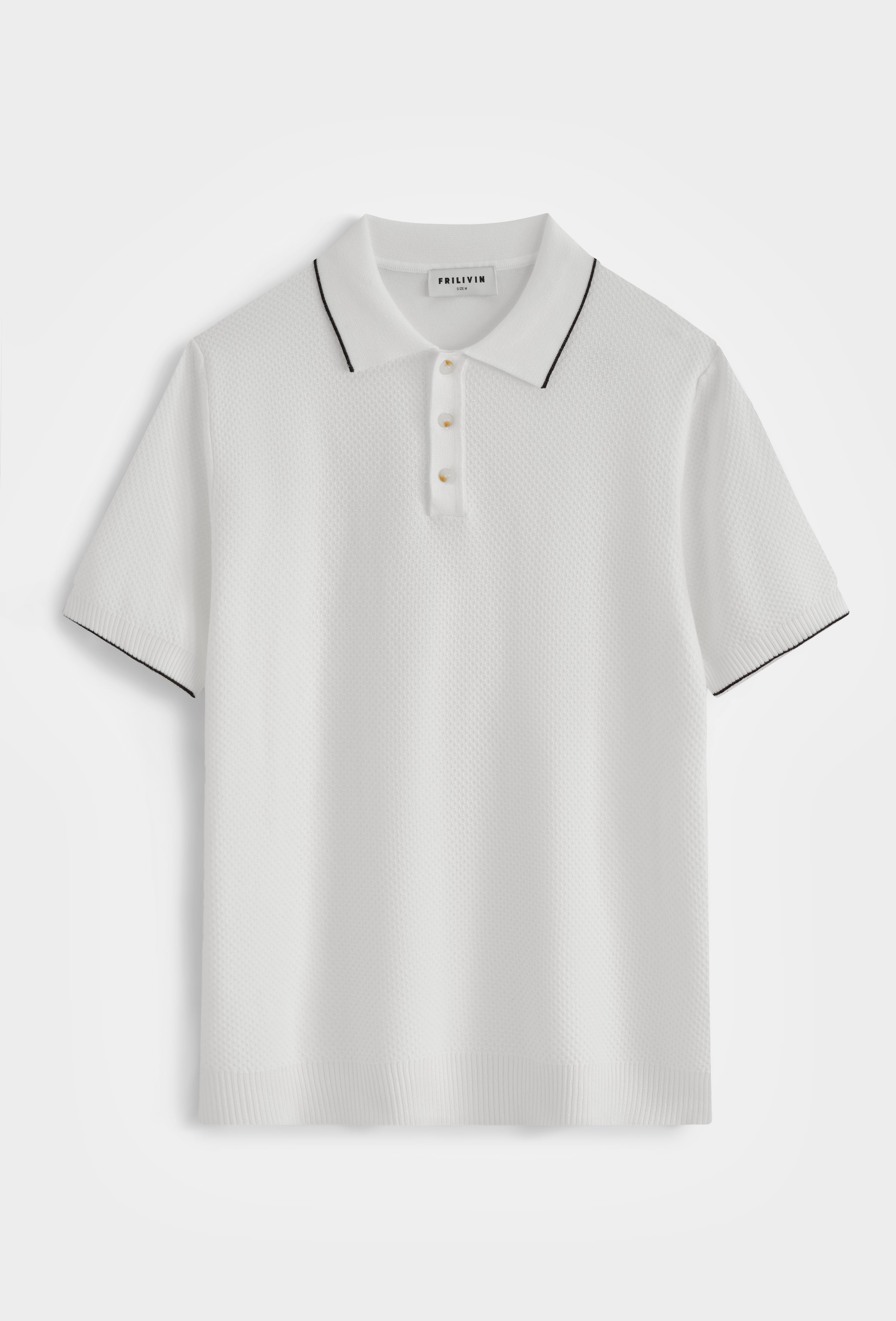 Polo tricoté col classique