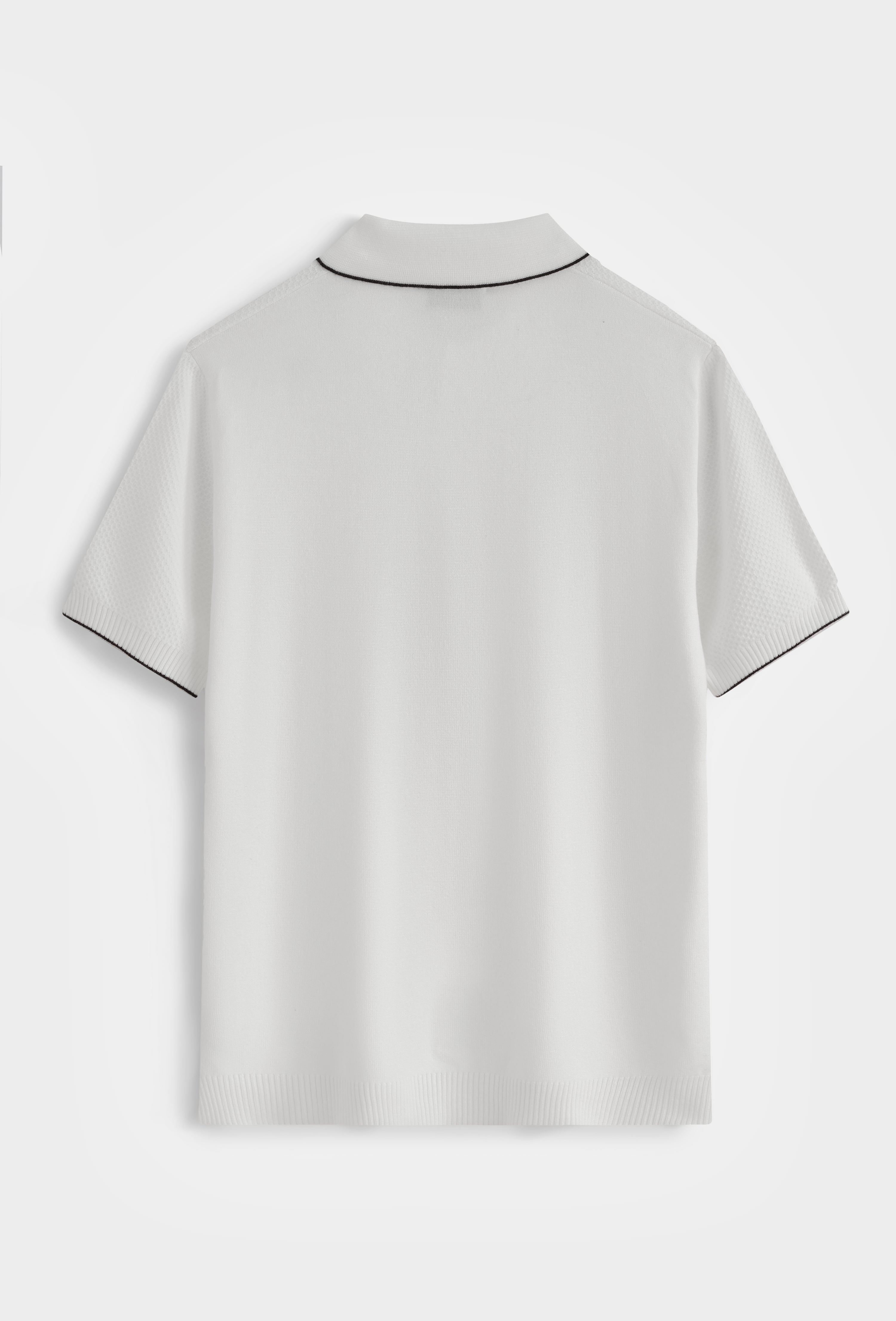 Polo tricoté col classique