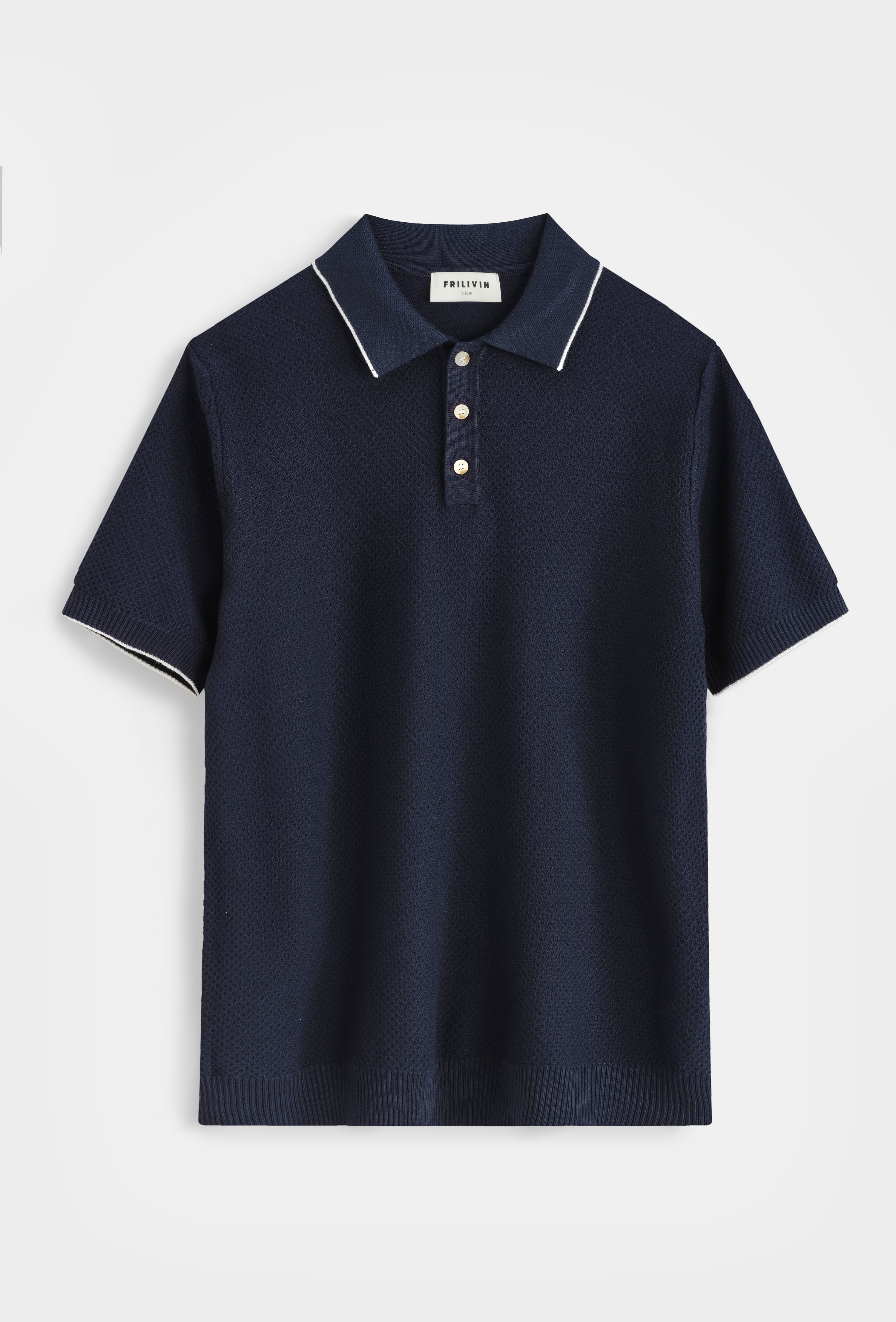 Polo tricoté col classique