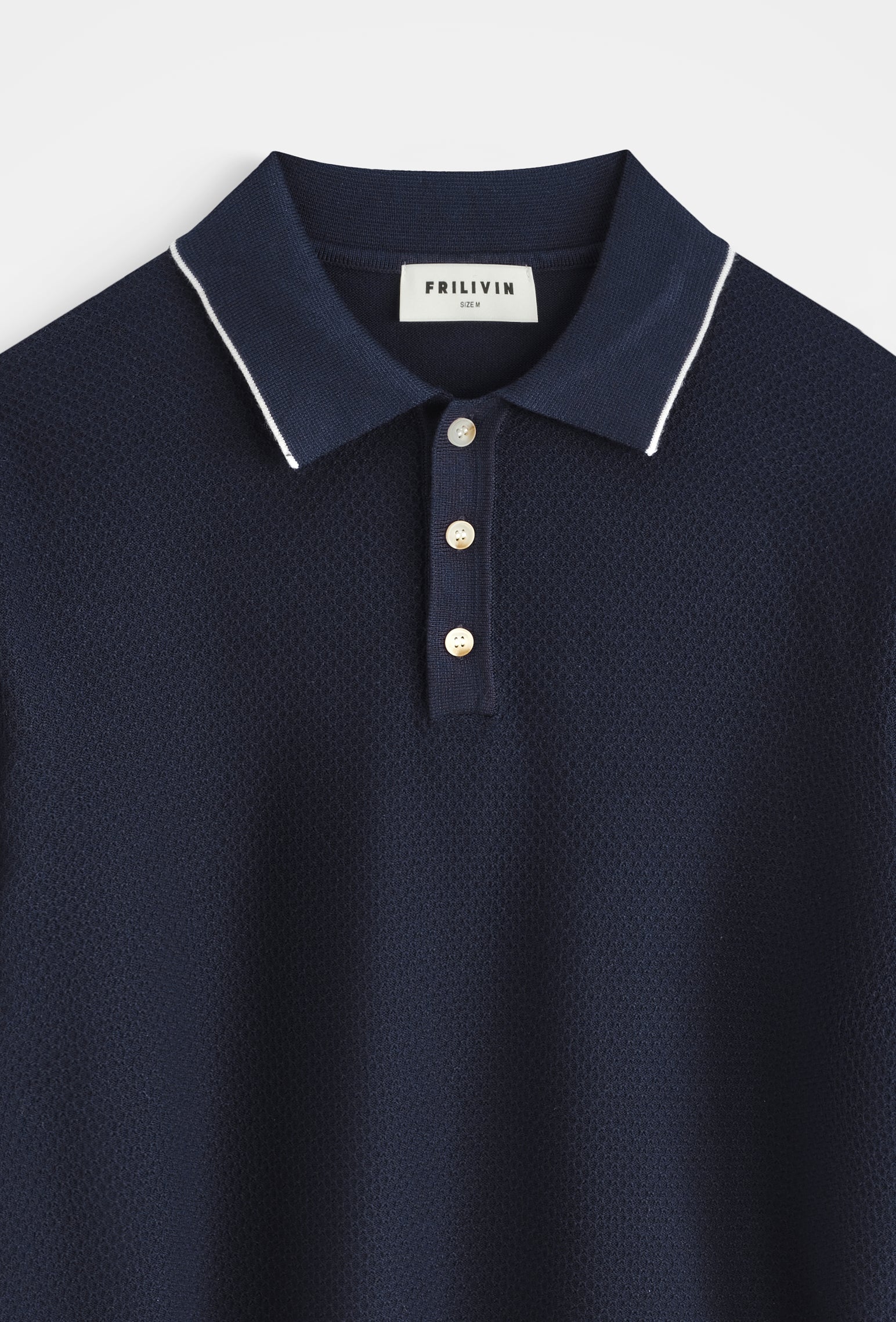 Polo tricoté col classique