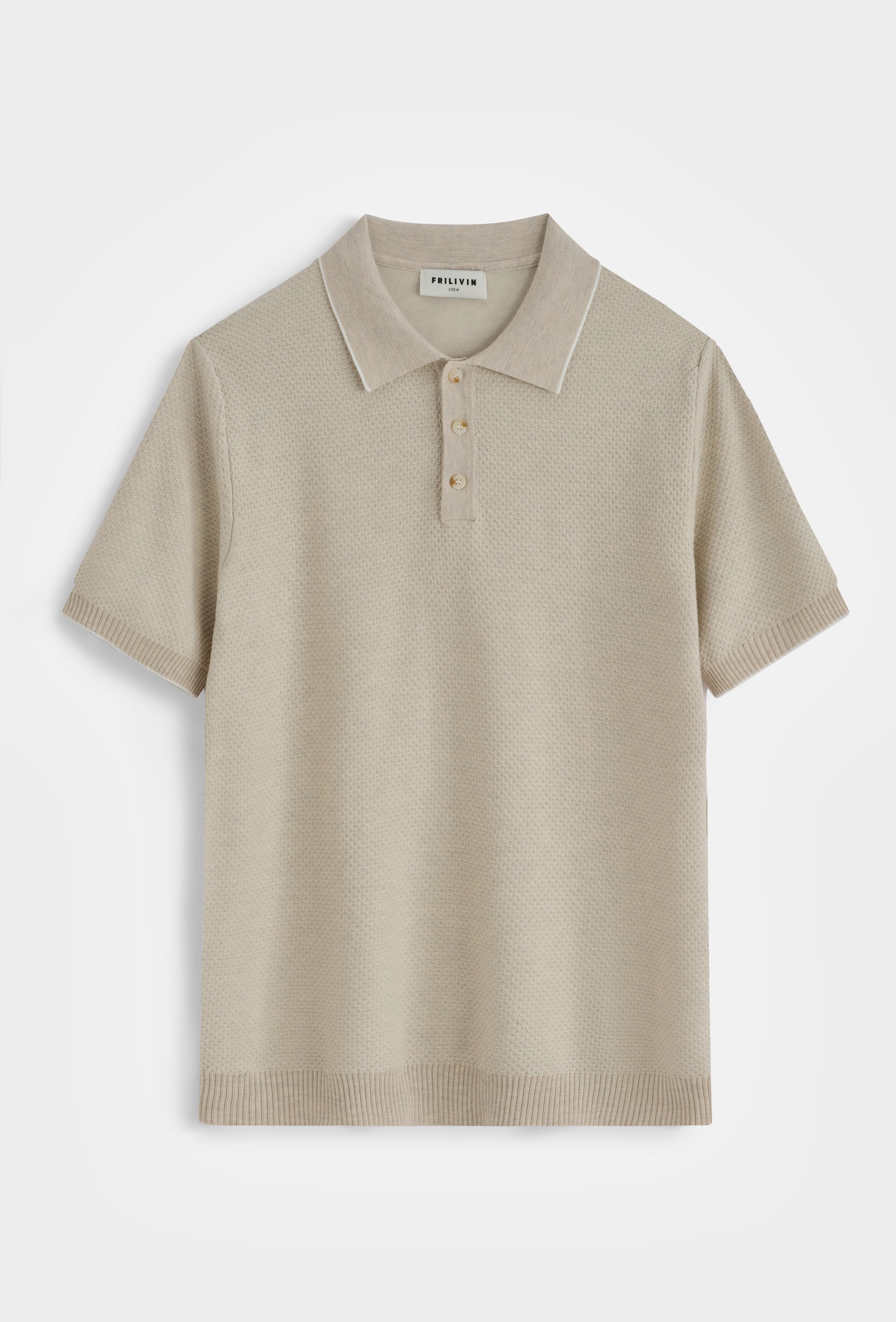 Polo tricoté col classique