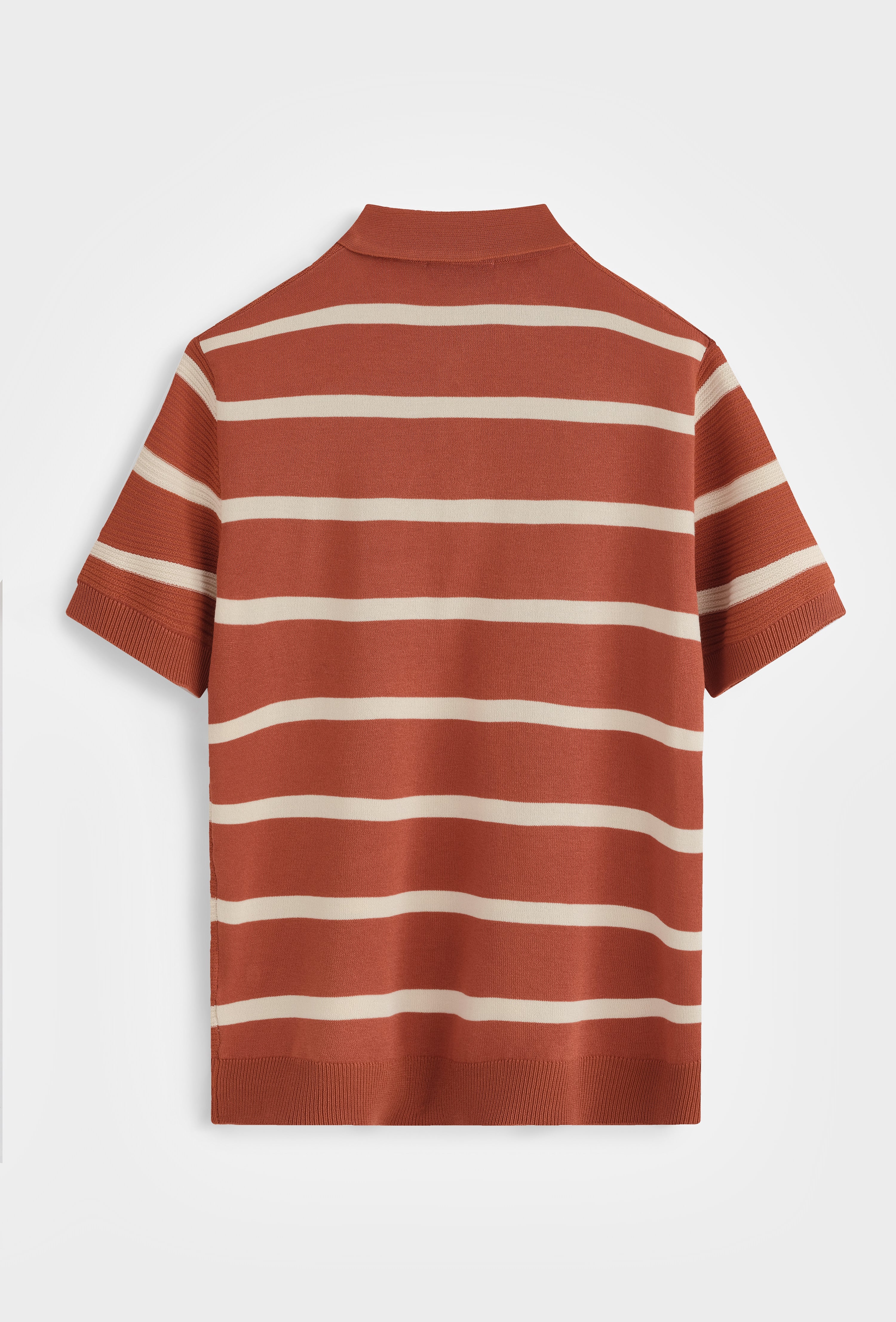 Polo rayé tricoté casual