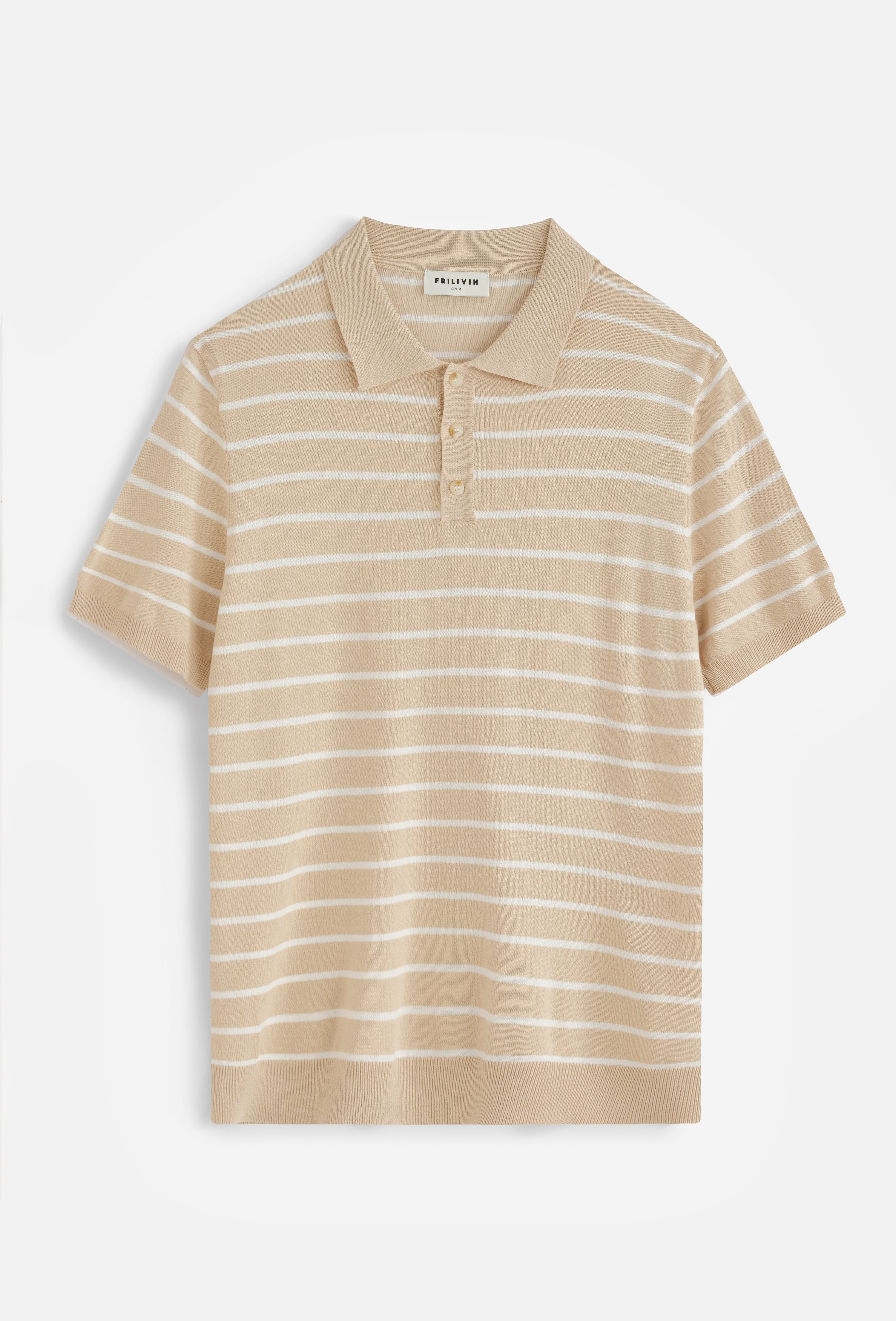 Polo rayé col classique