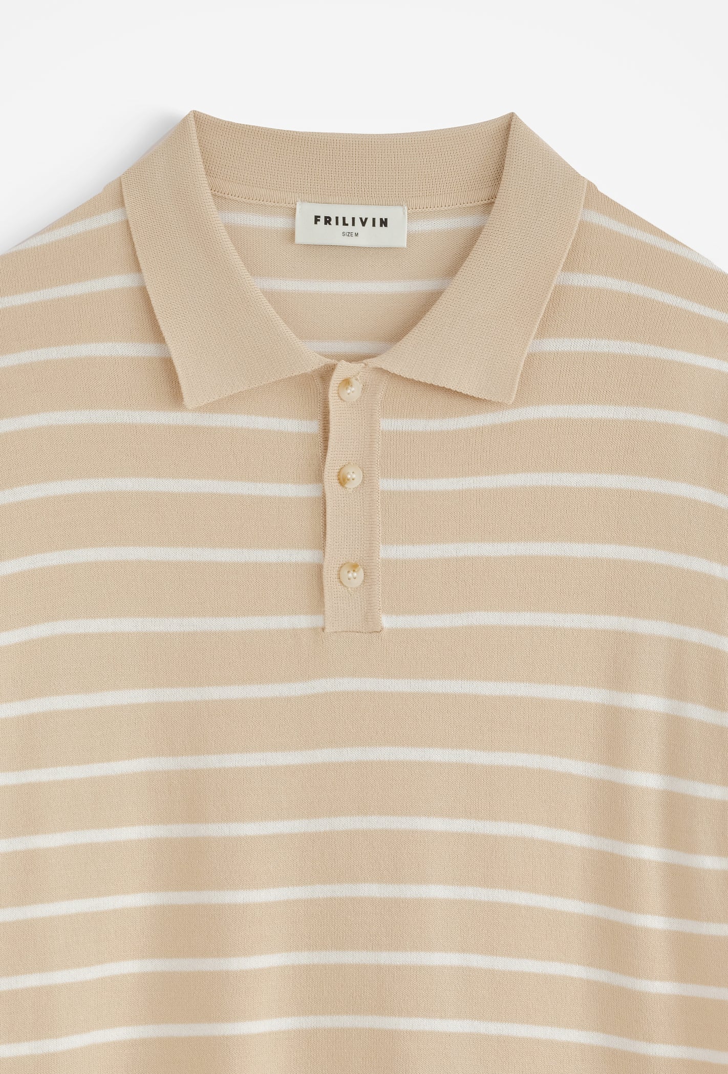 Polo rayé col classique