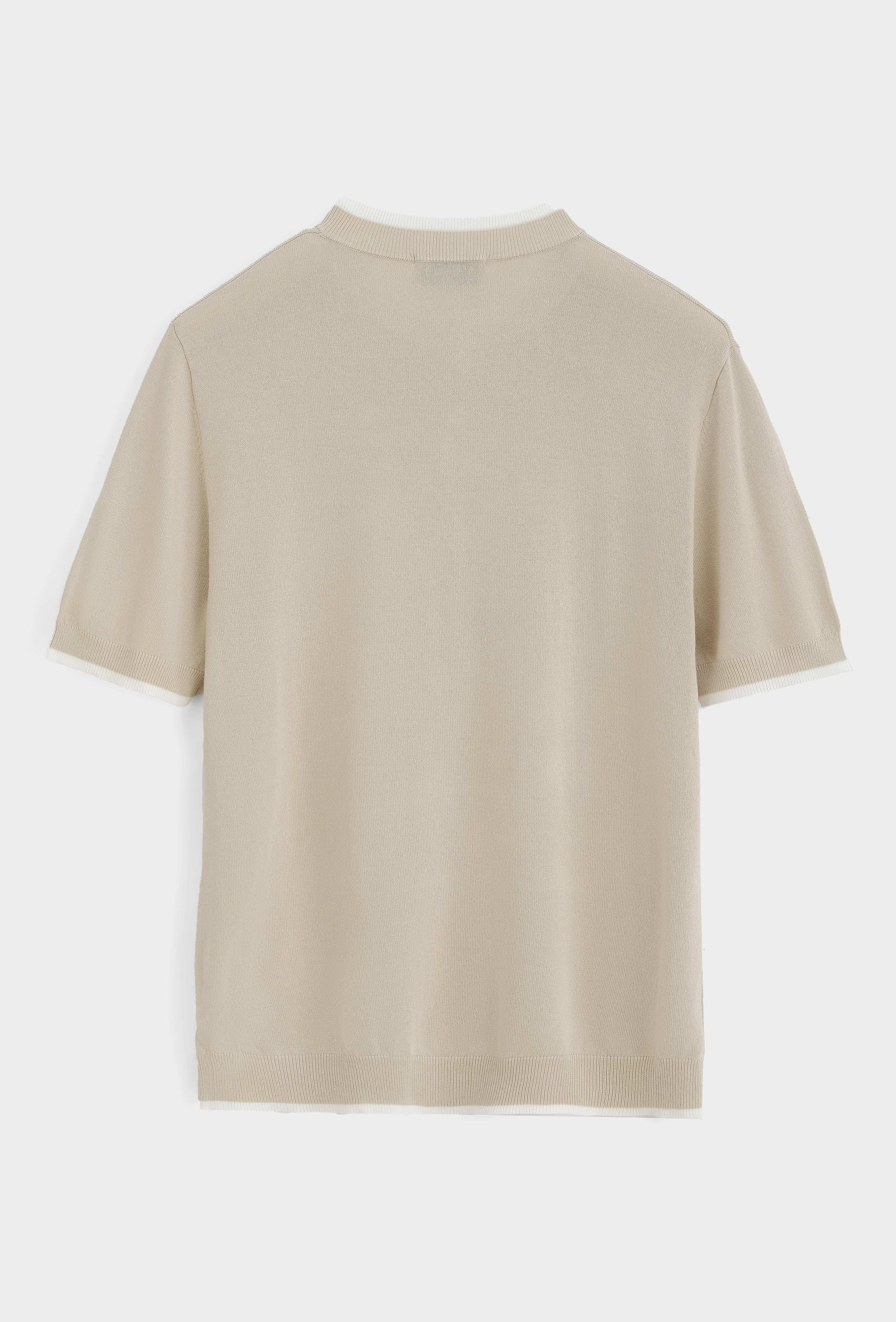 Polo tricoté col montant