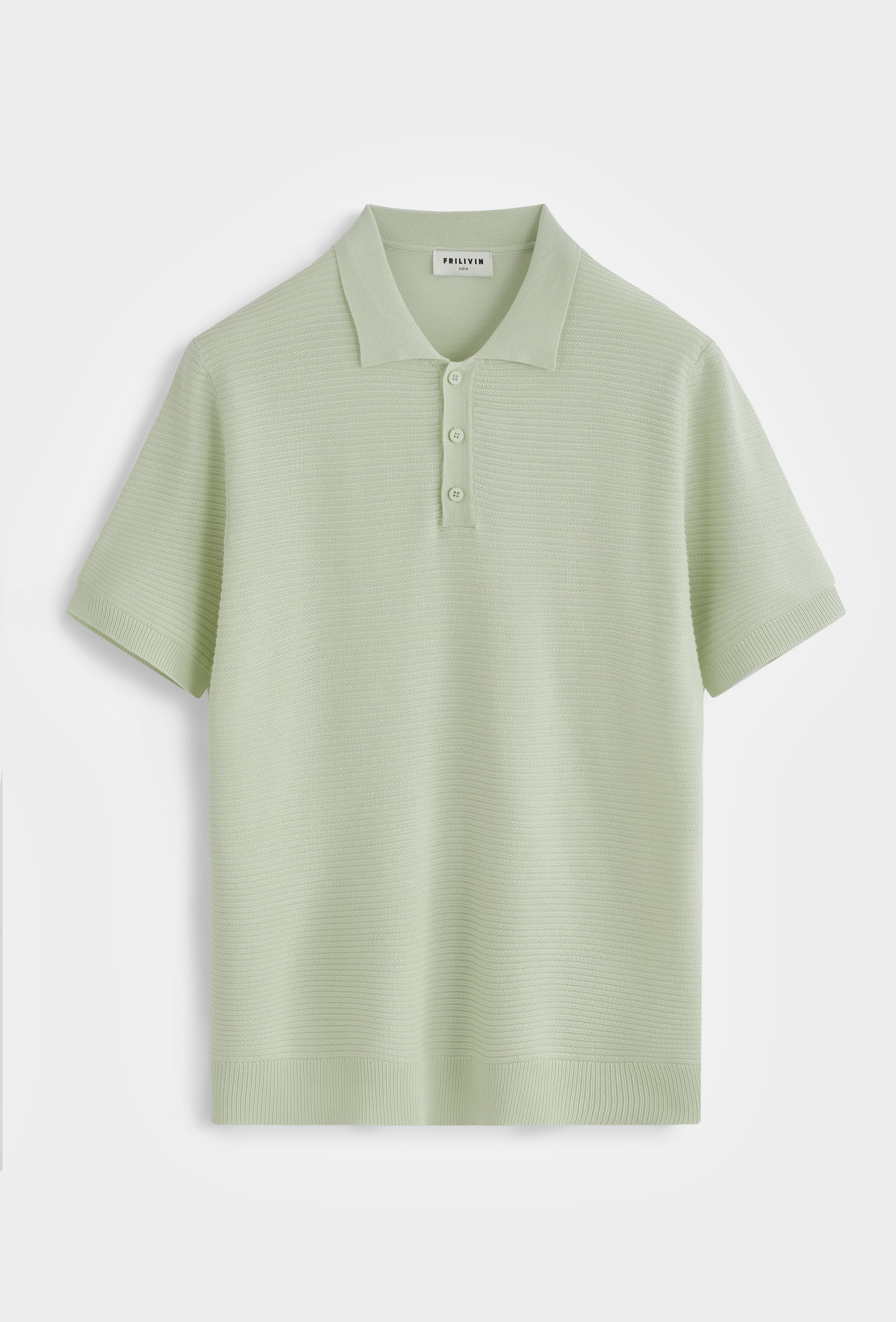 Polo tricoté col classique