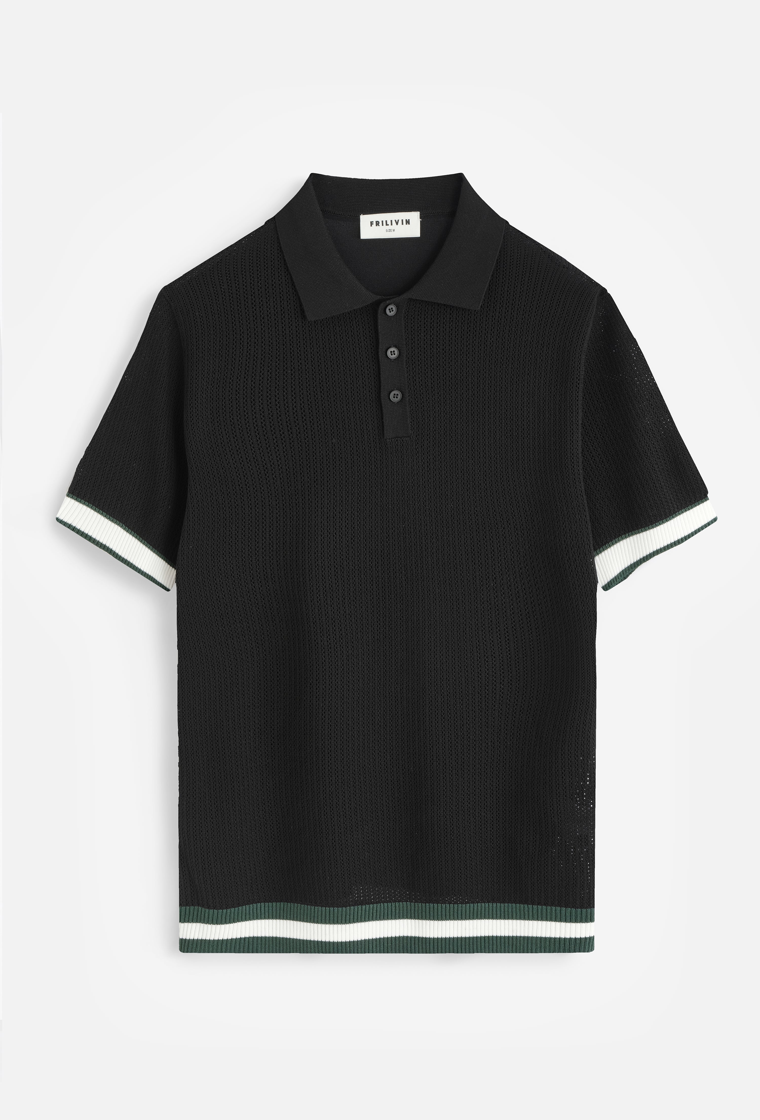 Polo tricoté col classique