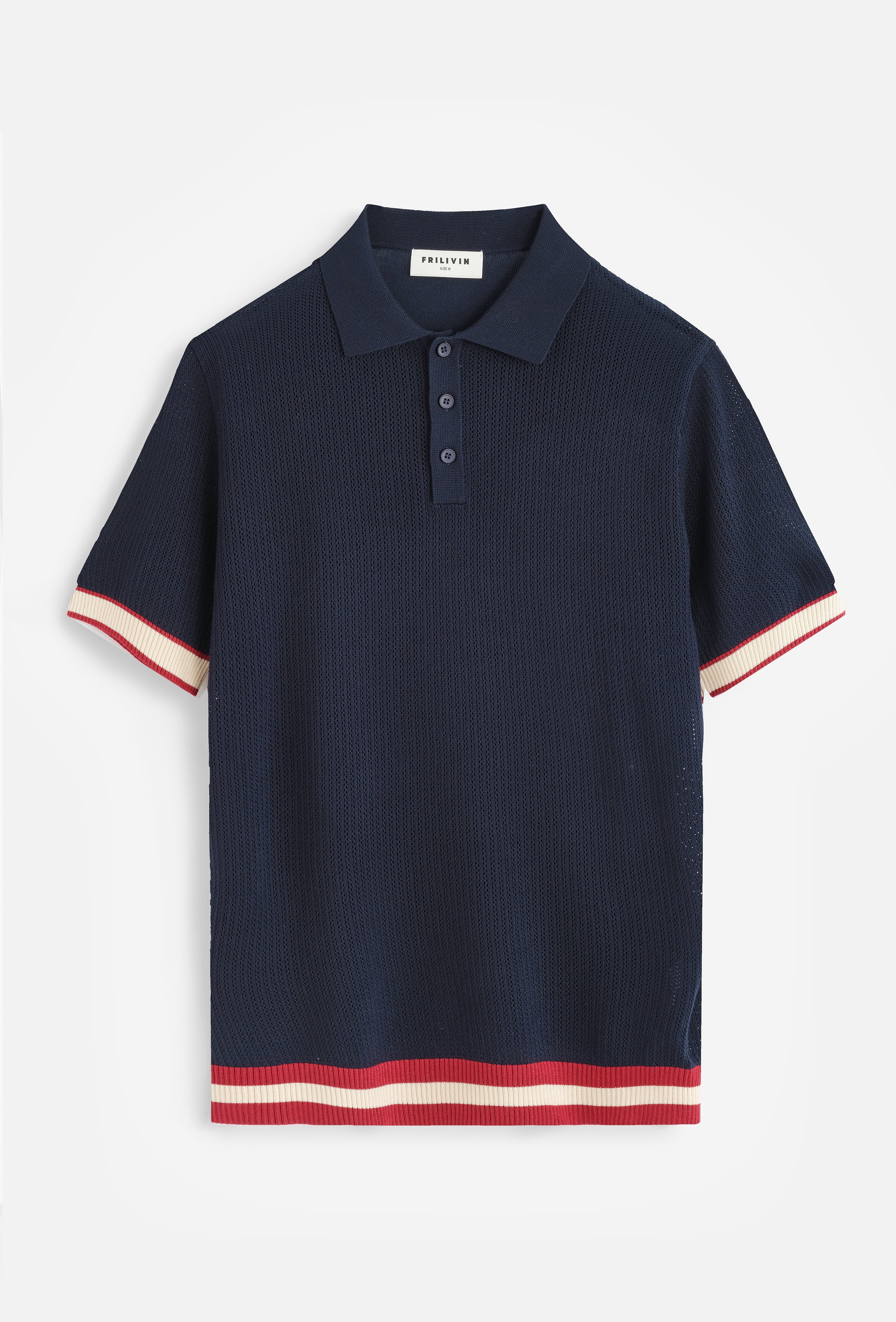 Polo tricoté col classique