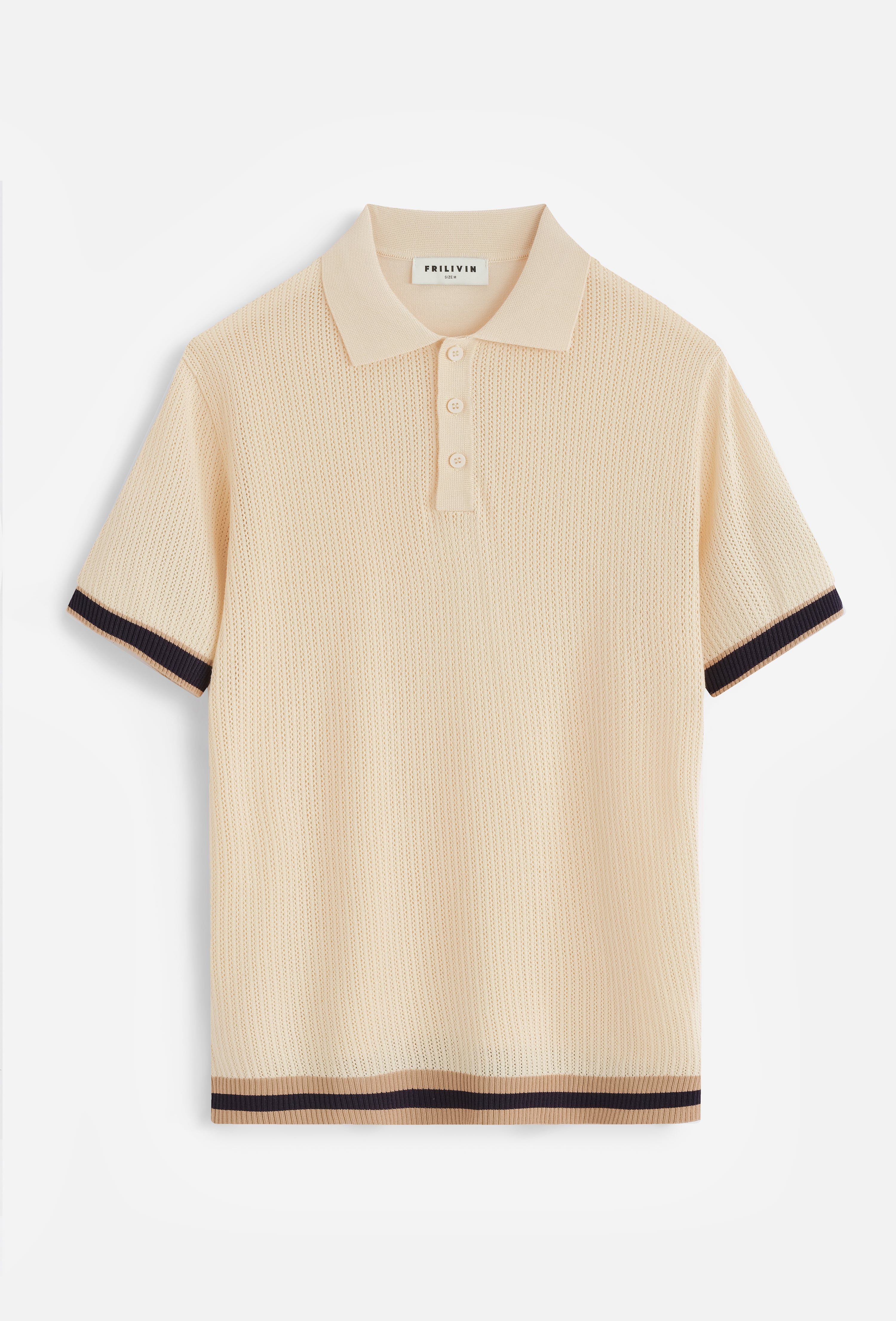 Polo tricoté col classique