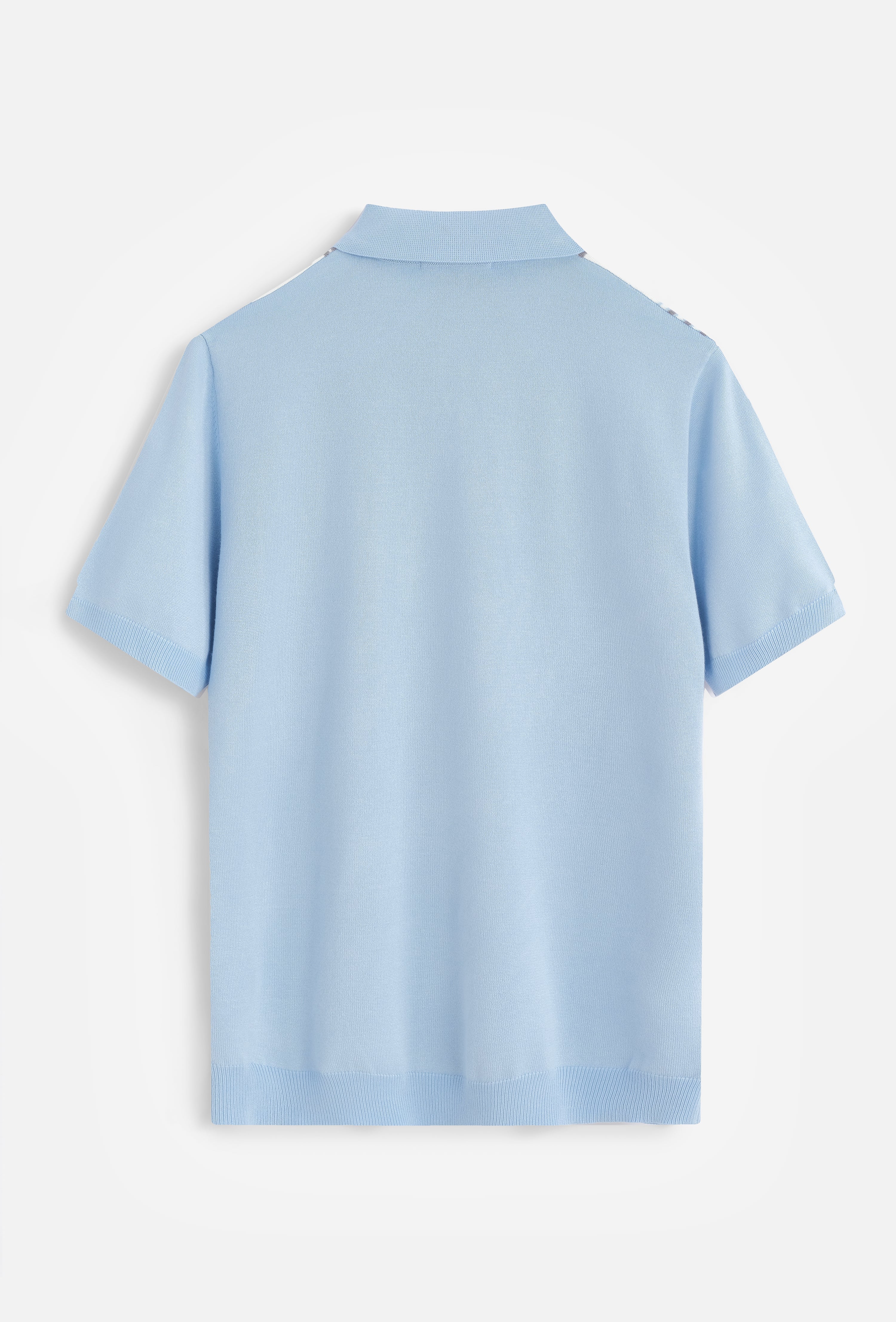 Polo maille rayures verticales
