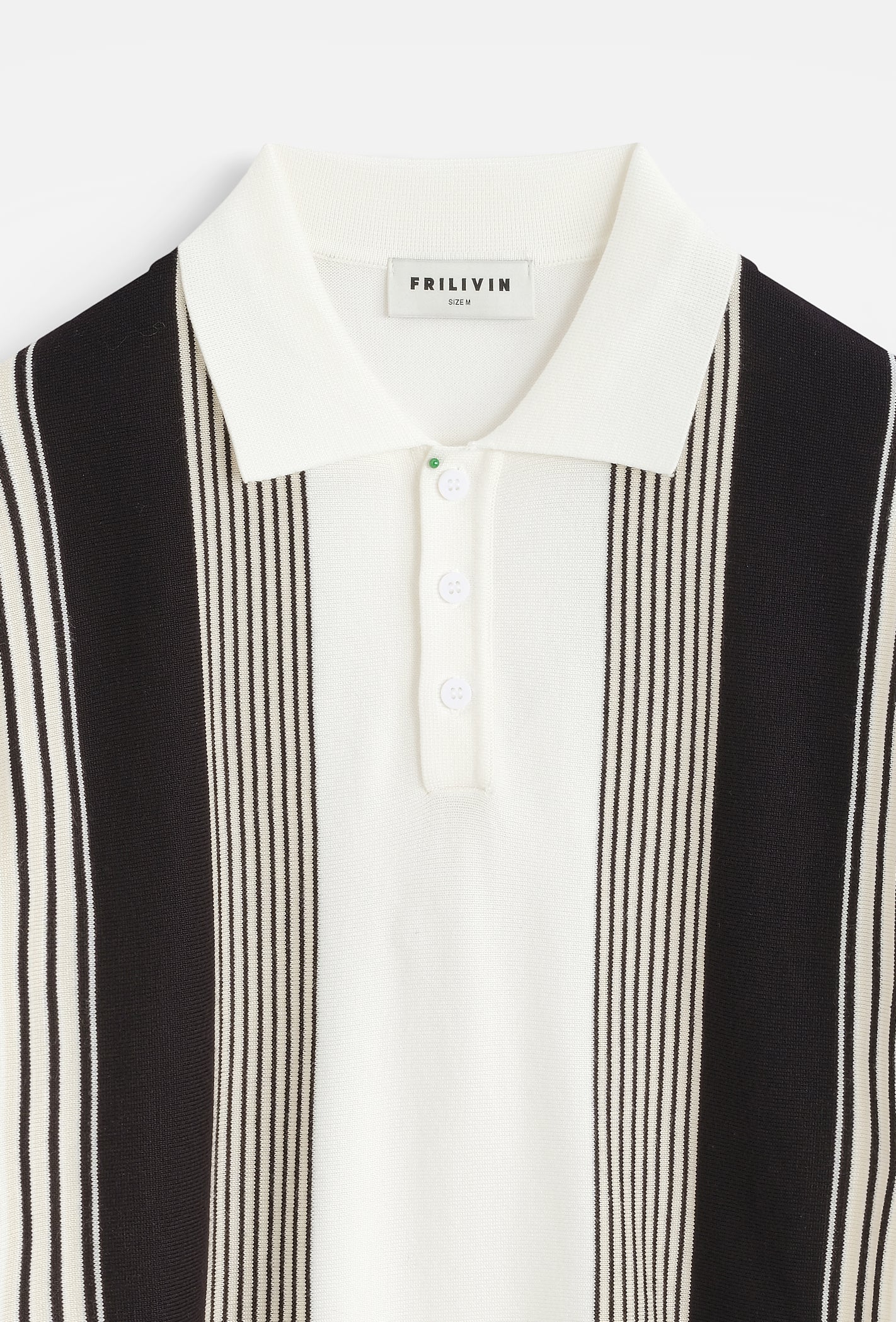 Polo maille rayures verticales