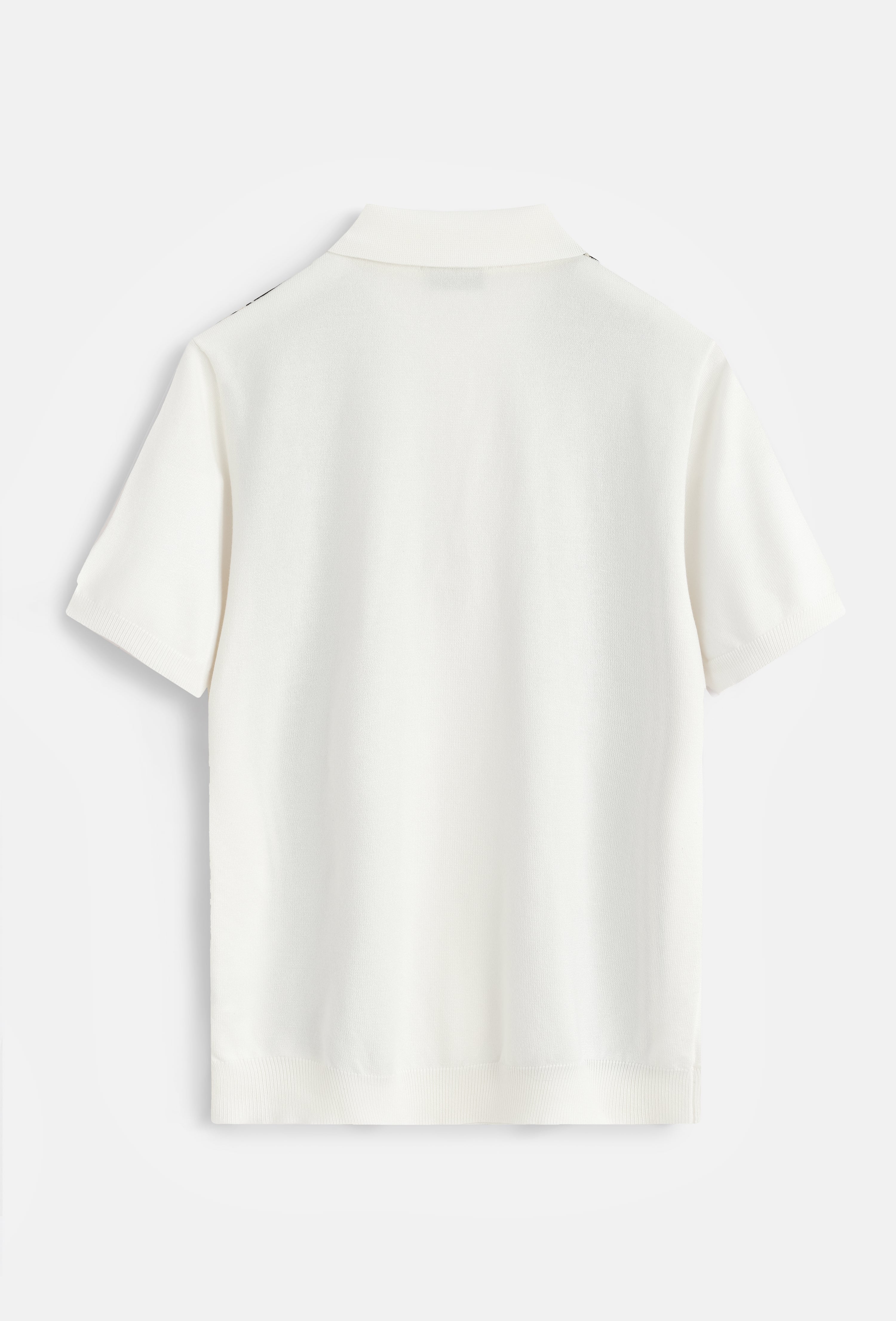 Polo maille rayures verticales
