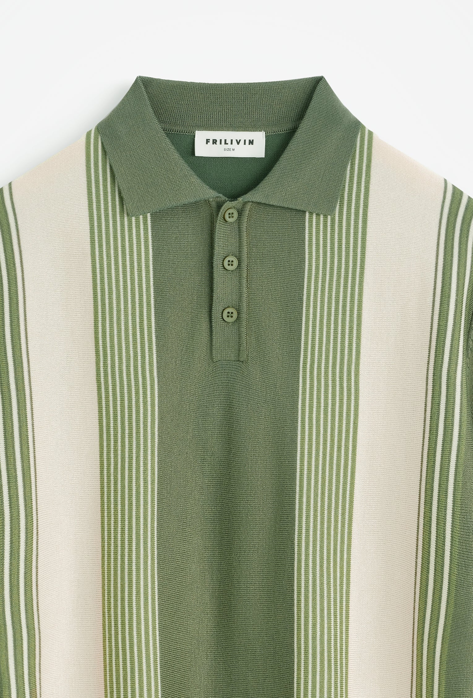 Polo maille rayures verticales