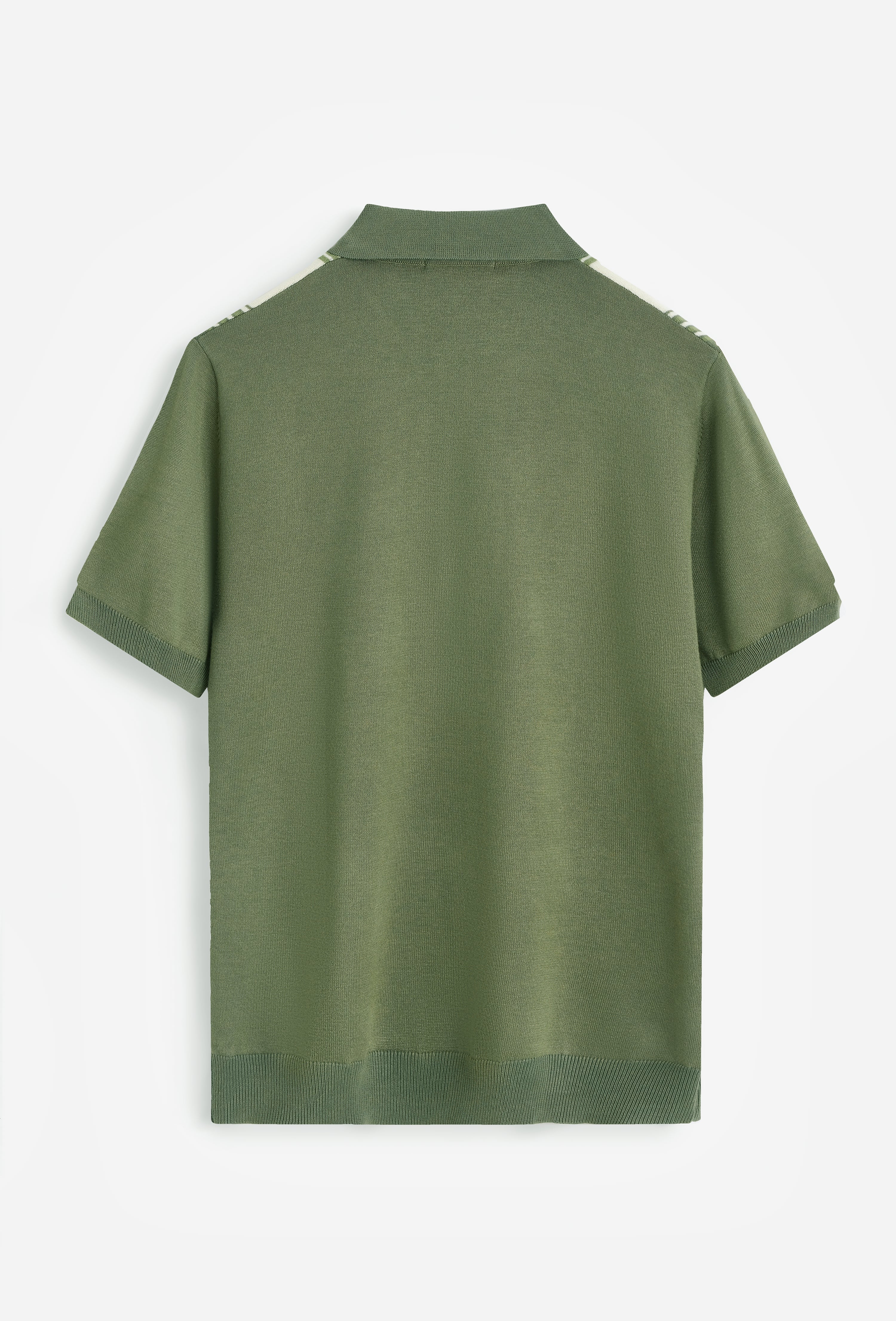 Polo maille rayures verticales