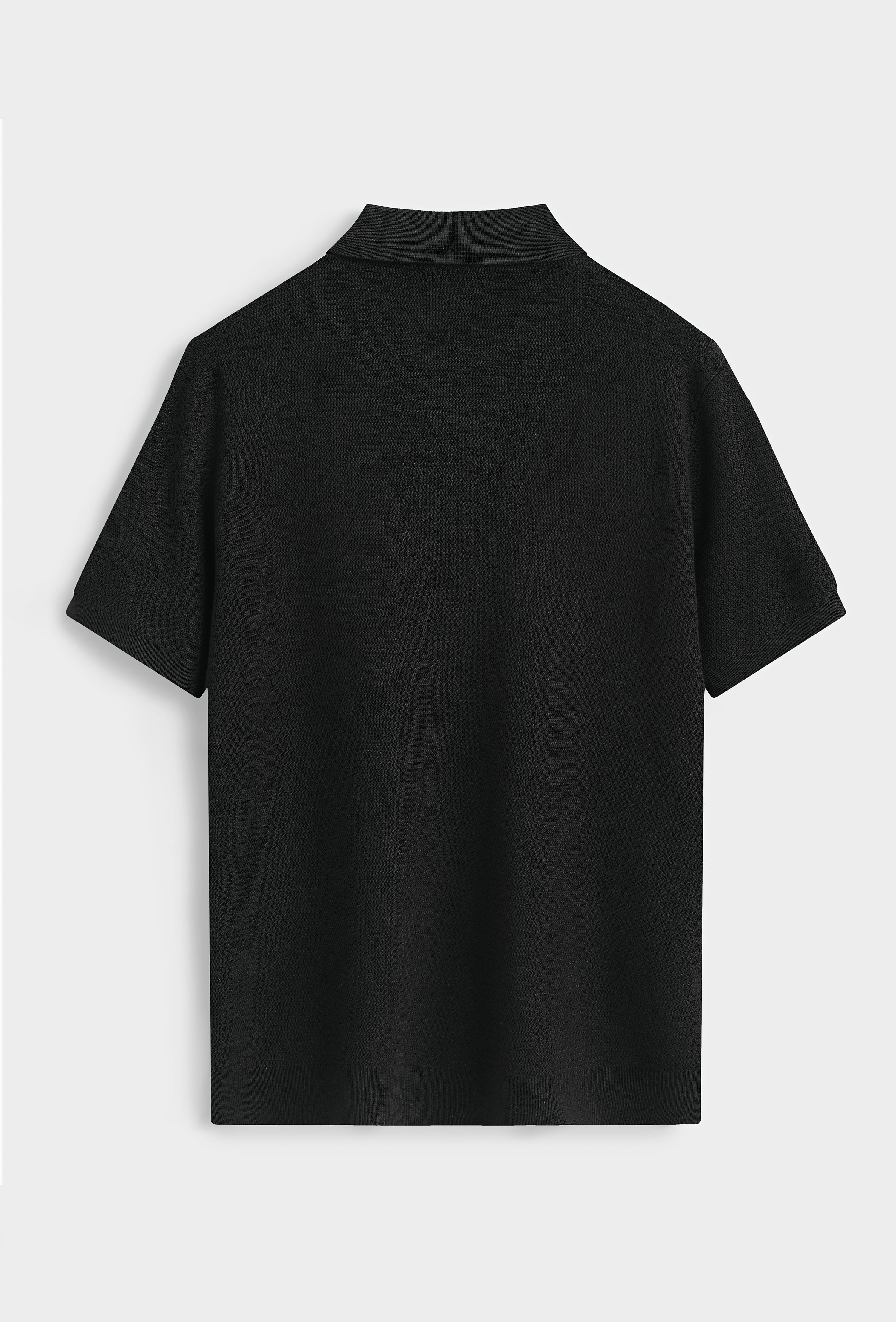 Polo zippé col classique