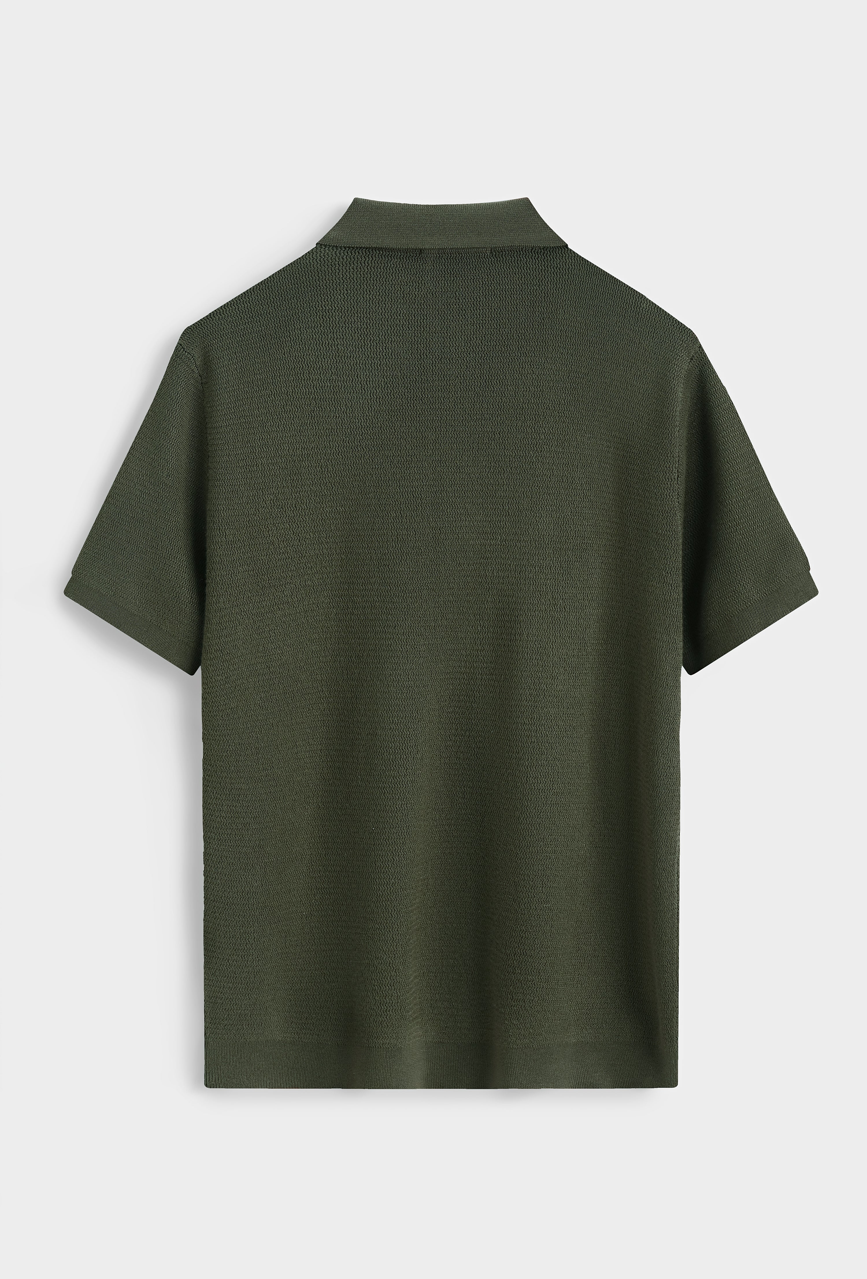 Polo zippé col classique