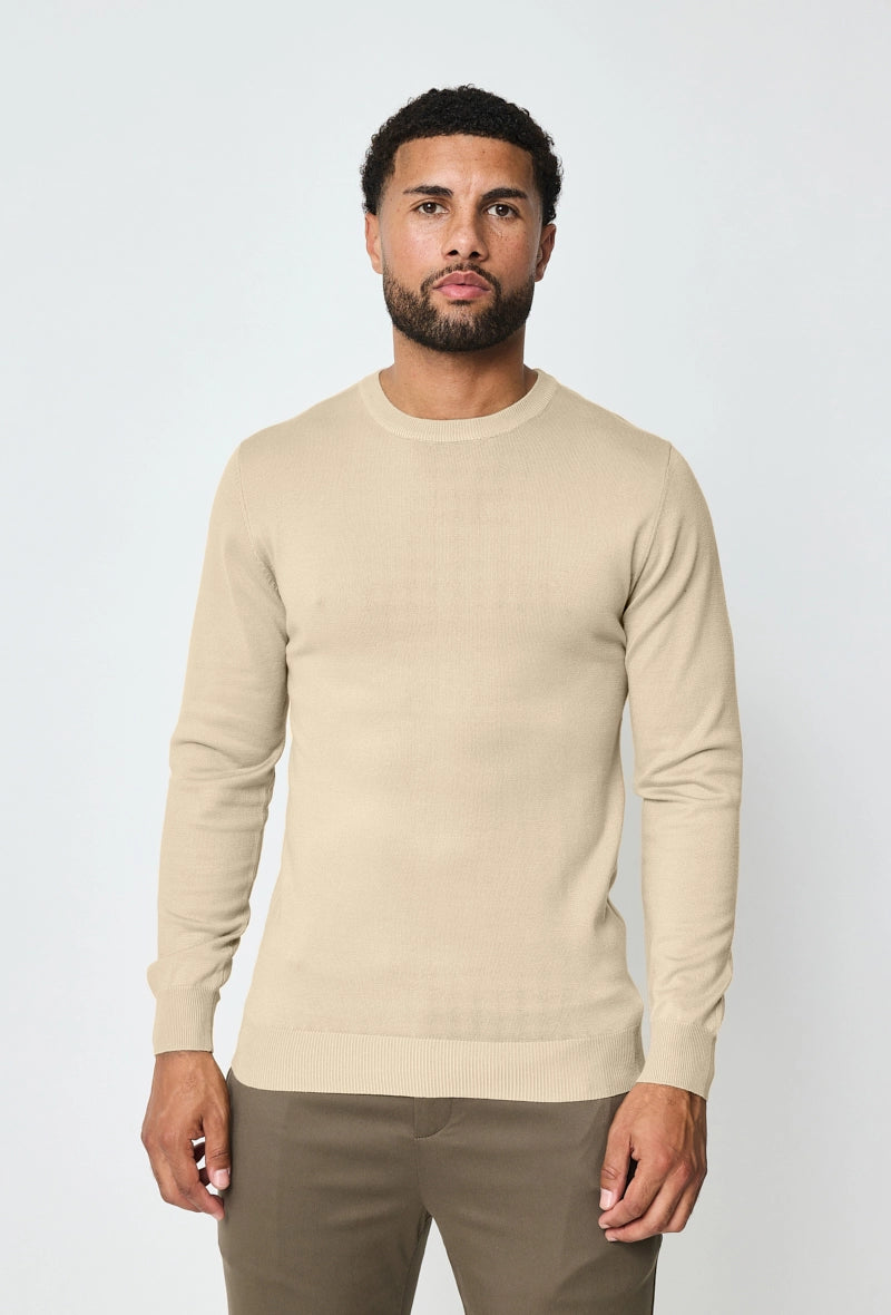 Plain round neck sweater best sale